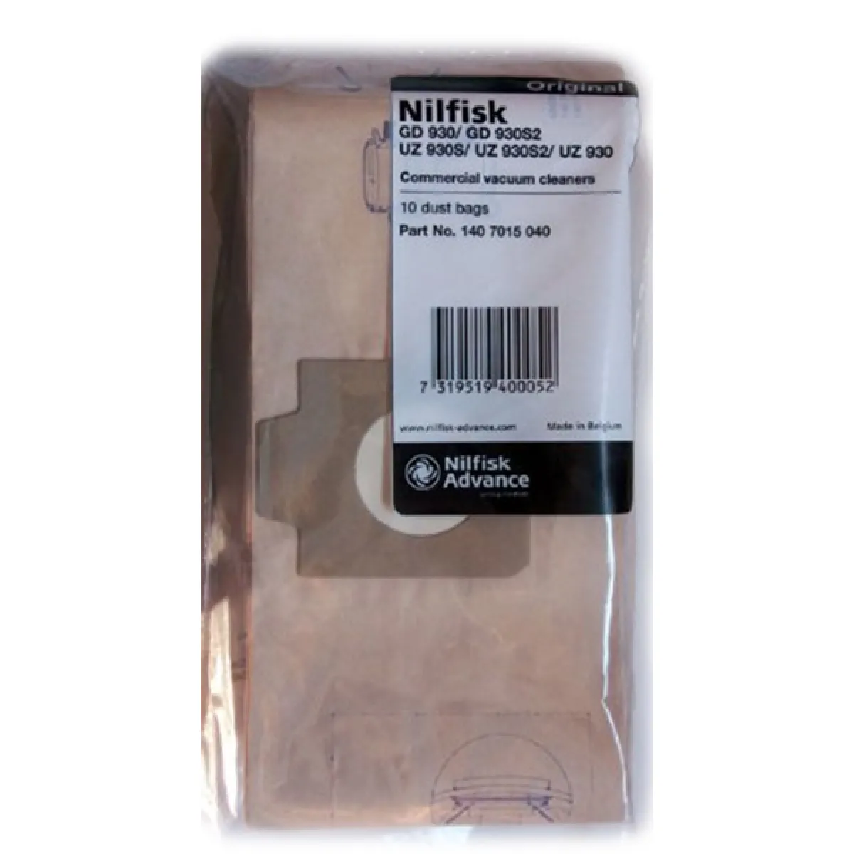 Nilfisk Sacs Aspirateur Papier Gd 930 - Lot De 10
