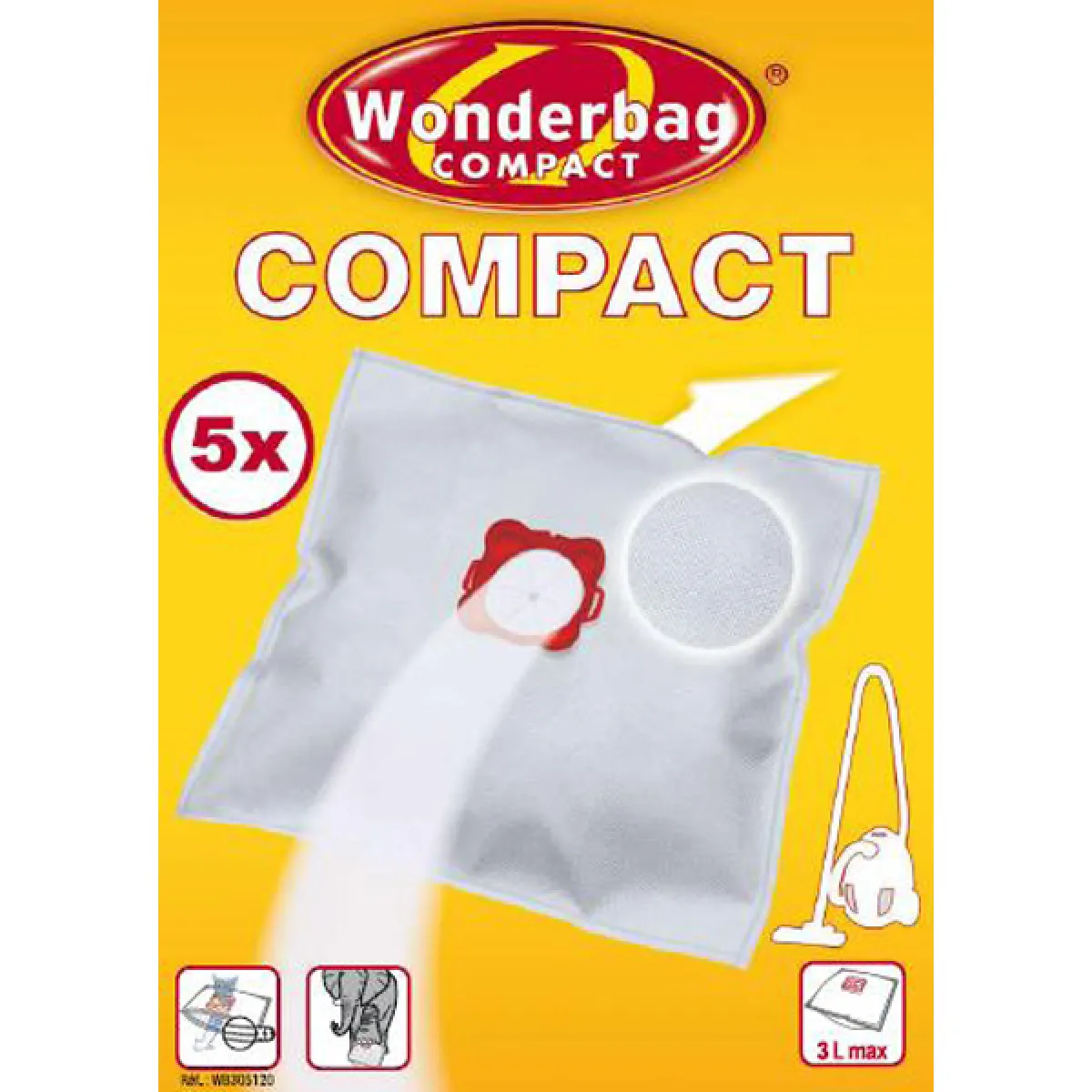 Boite de 5 Wonderbags Compact ROWENTA WB305120 - vue 2