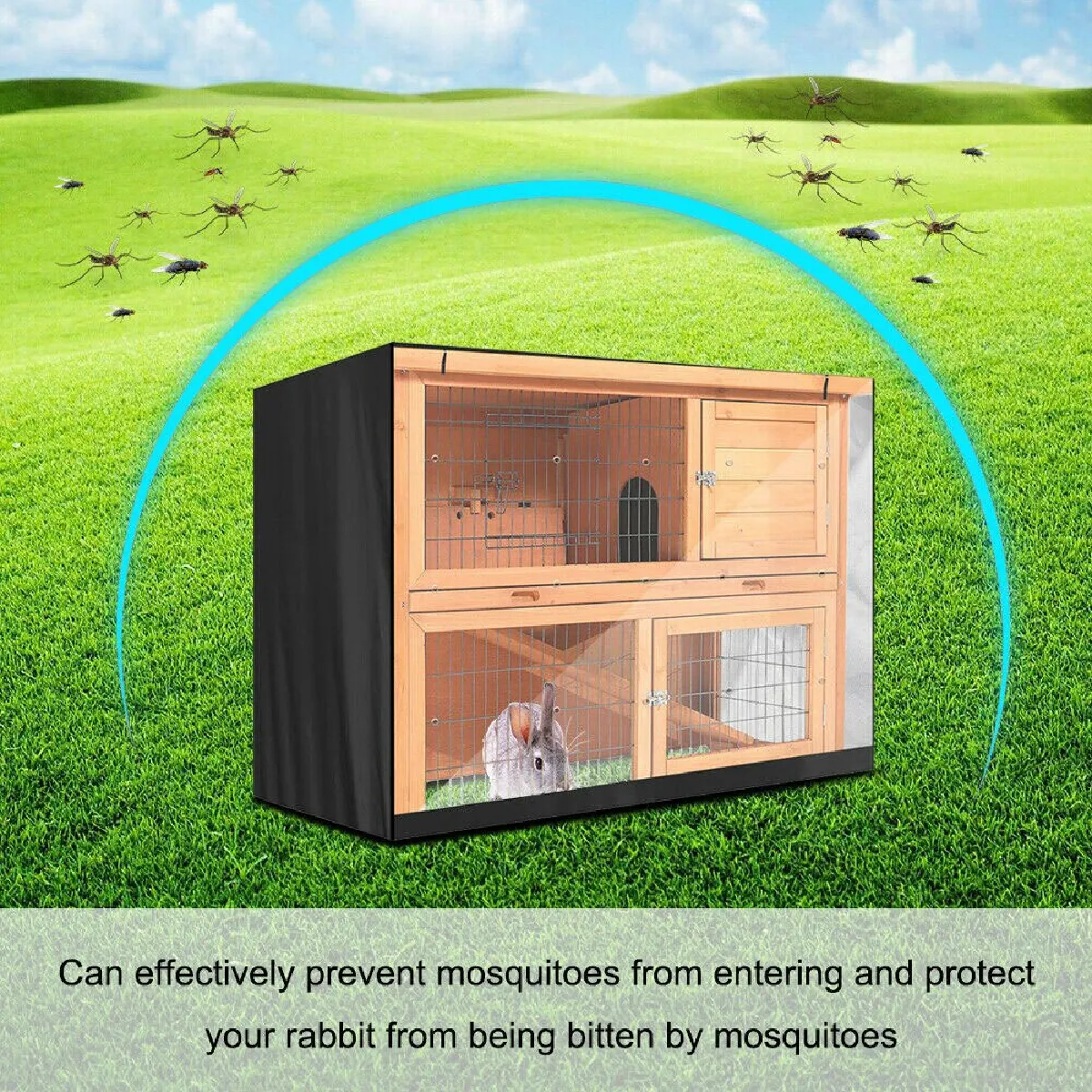 Comparer les prix de Universal Housse Cage Respirante Lapin