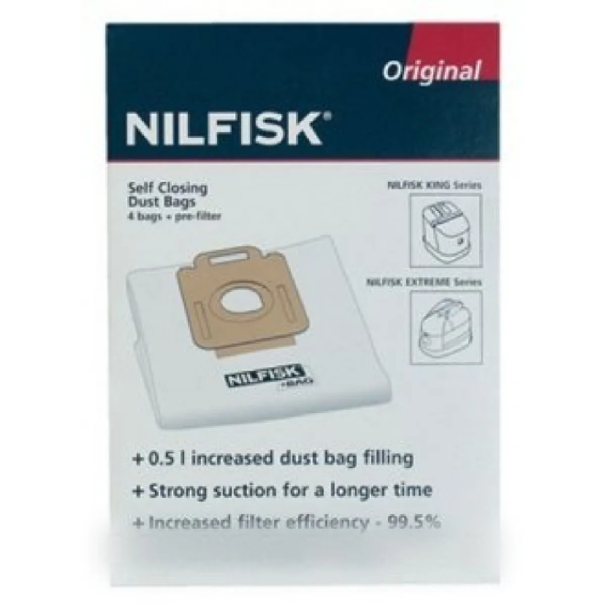 NILFISK  sacs d&acute;aspirateur compatibles  Advance - Lot de 4