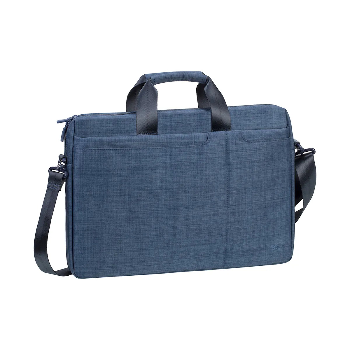 Rivacase Bleu Sac Pour Ordinateur 15.6" Avec Compartiments Rembourrés Et Bandoulière