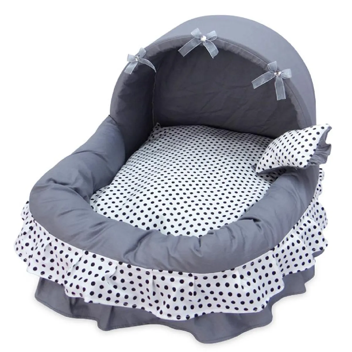 Comparer les prix de Lit pour Chien en Dentelle - Gris