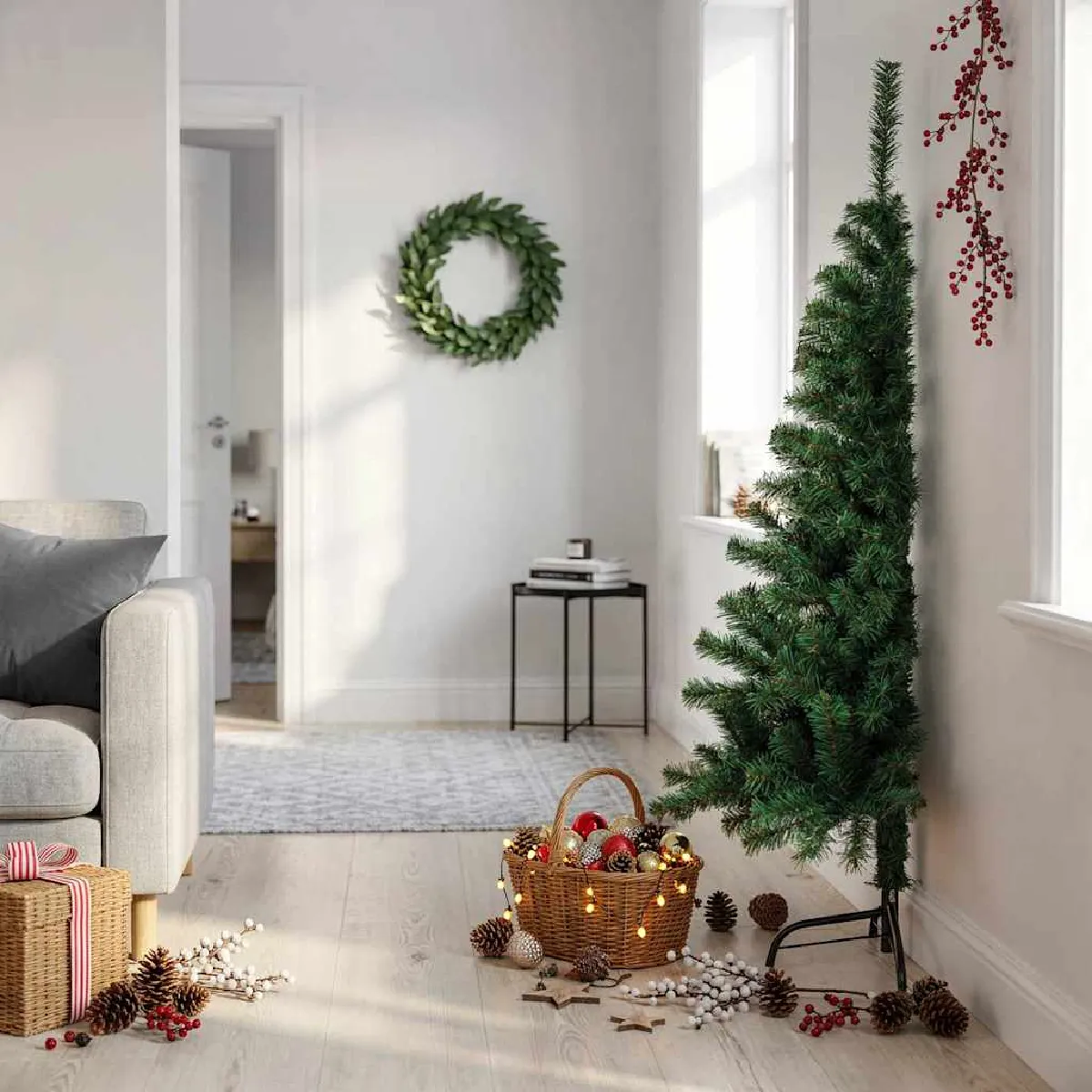 VIDAXL - Sapin de Noël artificiel - 150 cm - Vert - Image 2