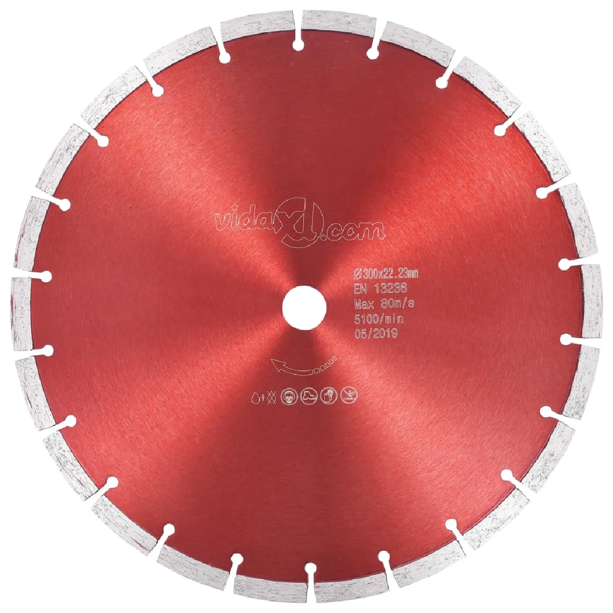 vidaXL Disque de Coupe Diamant Acier 300 mm - vue 1