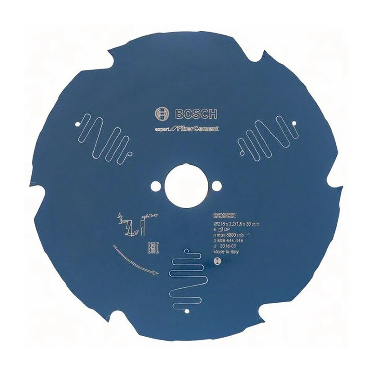 Bosch Lame scie circulaire Ext 216 mm 6 dents TCG