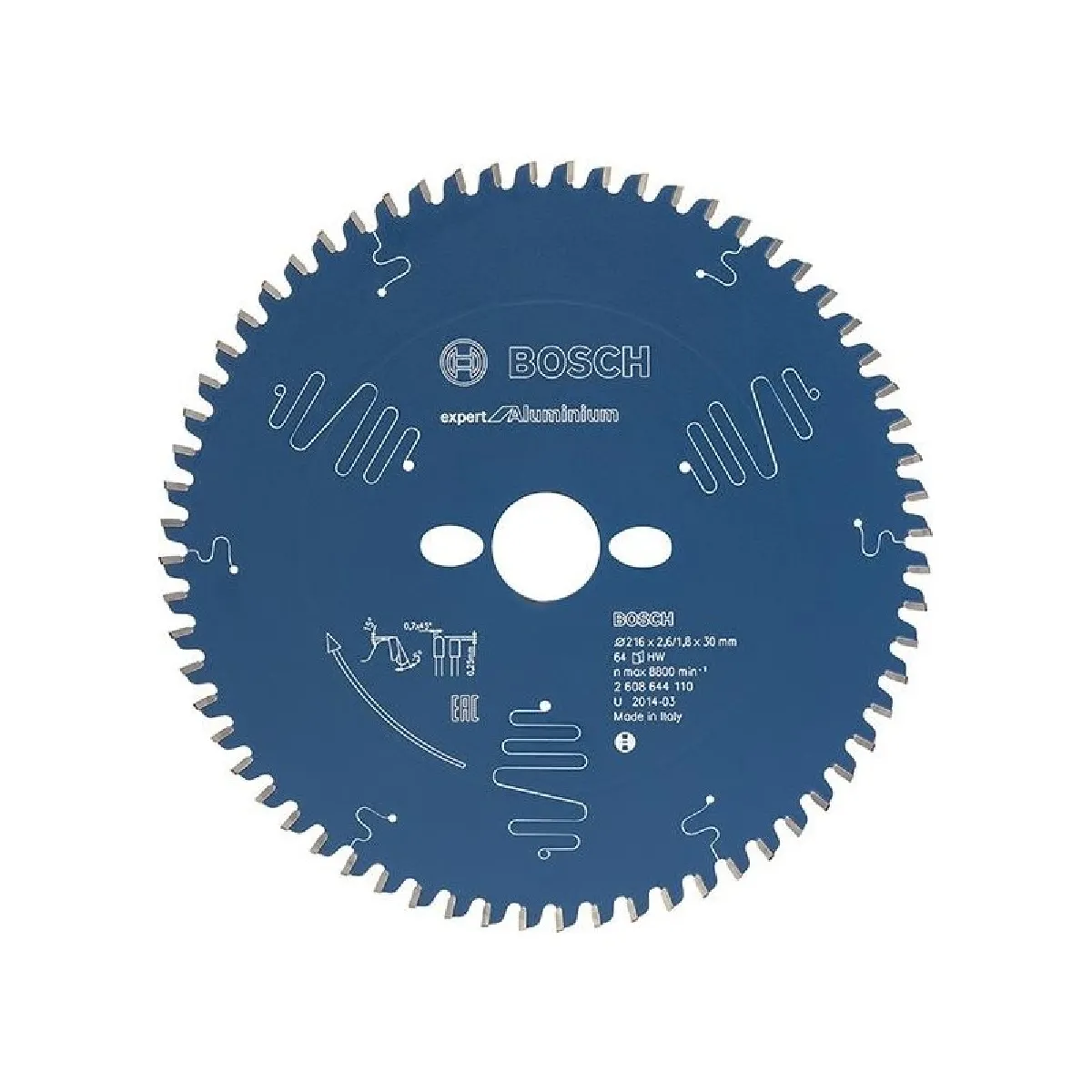 Bosch Lame scie circulaire Alu 216x2 6