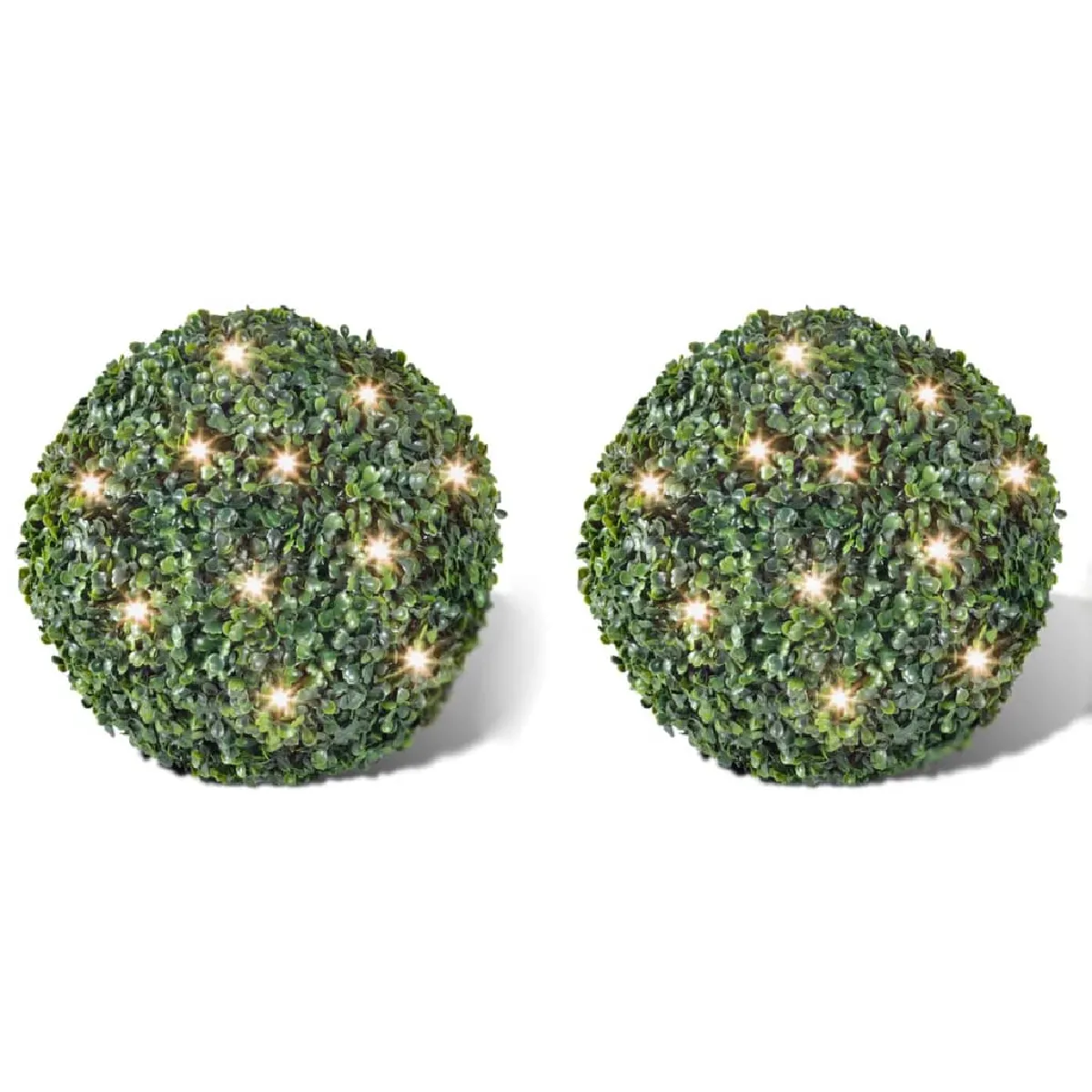 vidaXL Ensemble Boules 35 cm avec Guirlande LED - vue 2