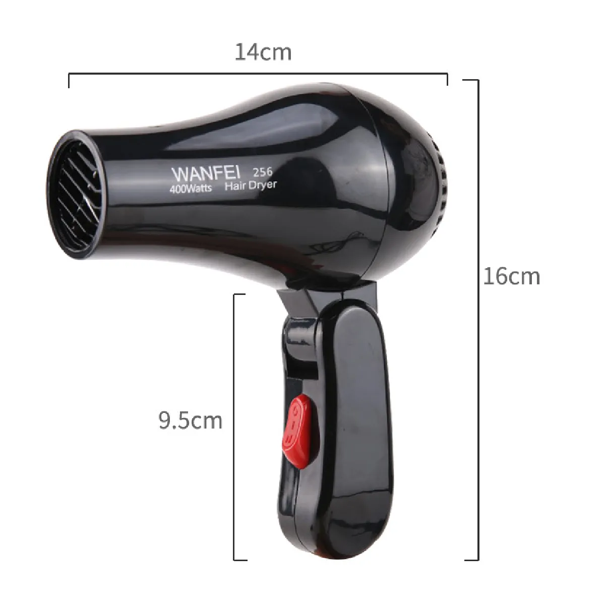 Sèche-cheveux De Voyage Pliable Adler - 1200W, 2 Vitesses, Buse 360° - Neuf