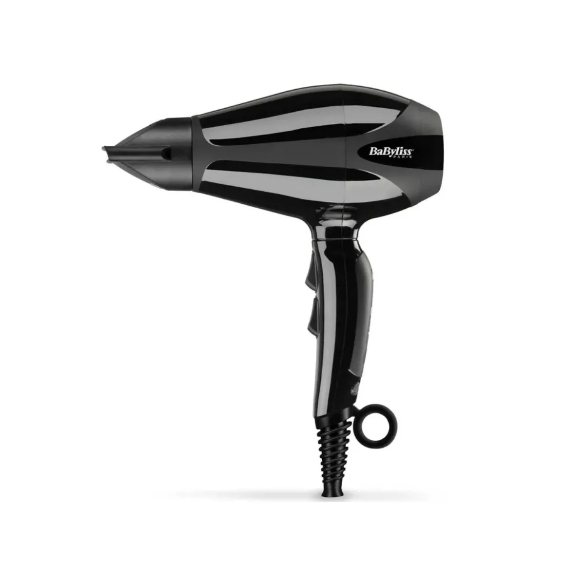 Sèche-cheveux Ionique Professionnel BaByliss Compact Pro 2400W 2 Températures 2 Vitesses avec Accessoires Noir - Image 2