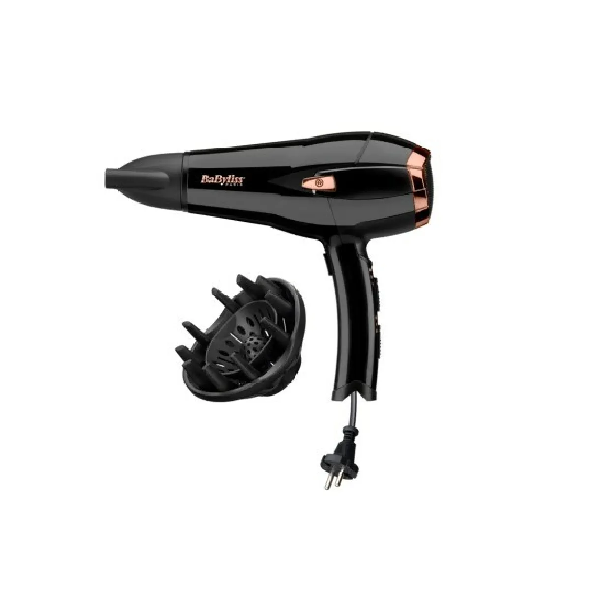 Sèche cheveux Babyliss D373E Moteur DC Fonction ionique 3 températures 2 vitesses Cordon rétractable - vue 2