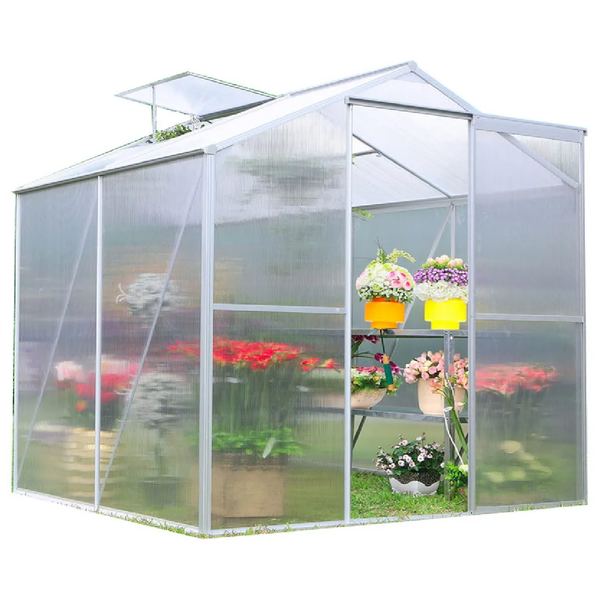 Habrita Serre De Jardin Aluminium 2.47 M2, Foresta - Image 4