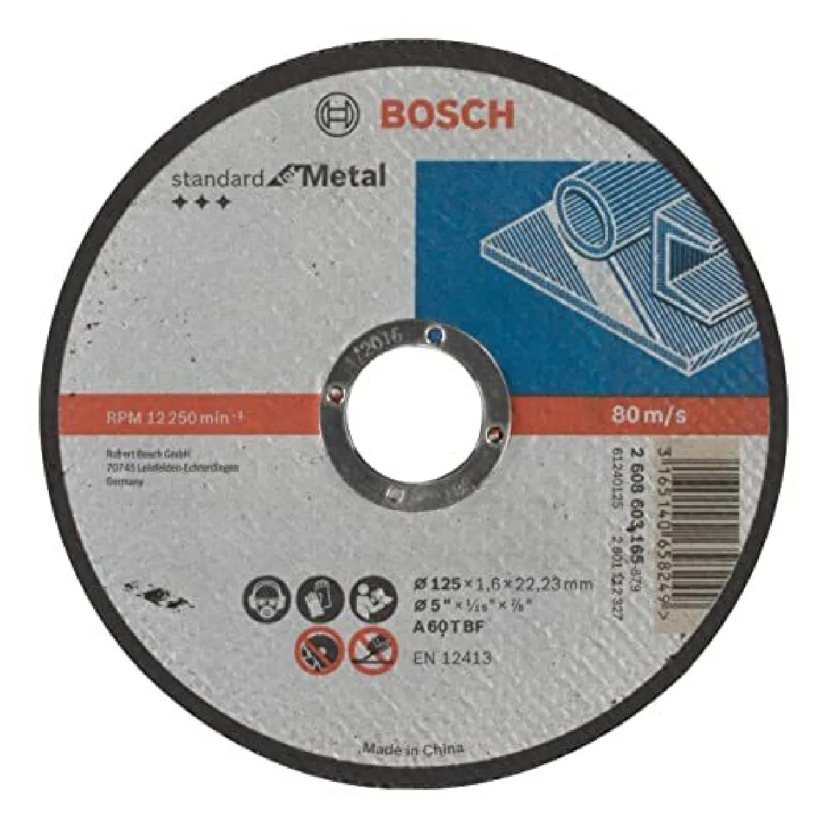 Bosch Disque à tronçonner métal standard 125 mm