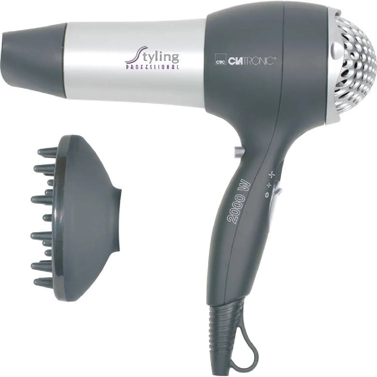 Clatronic Gris Séche-Cheveux 2000W Htd 3055 - Image 2