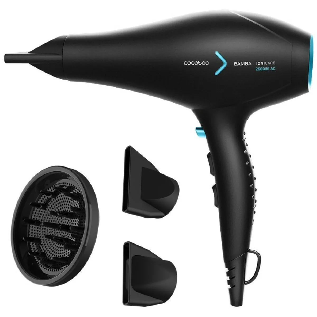 Non Communiqué Noir Sèche-Cheveux Cecotec Ac Bamba Ionicare 5350 Powershine Ice 2600W - Image 3
