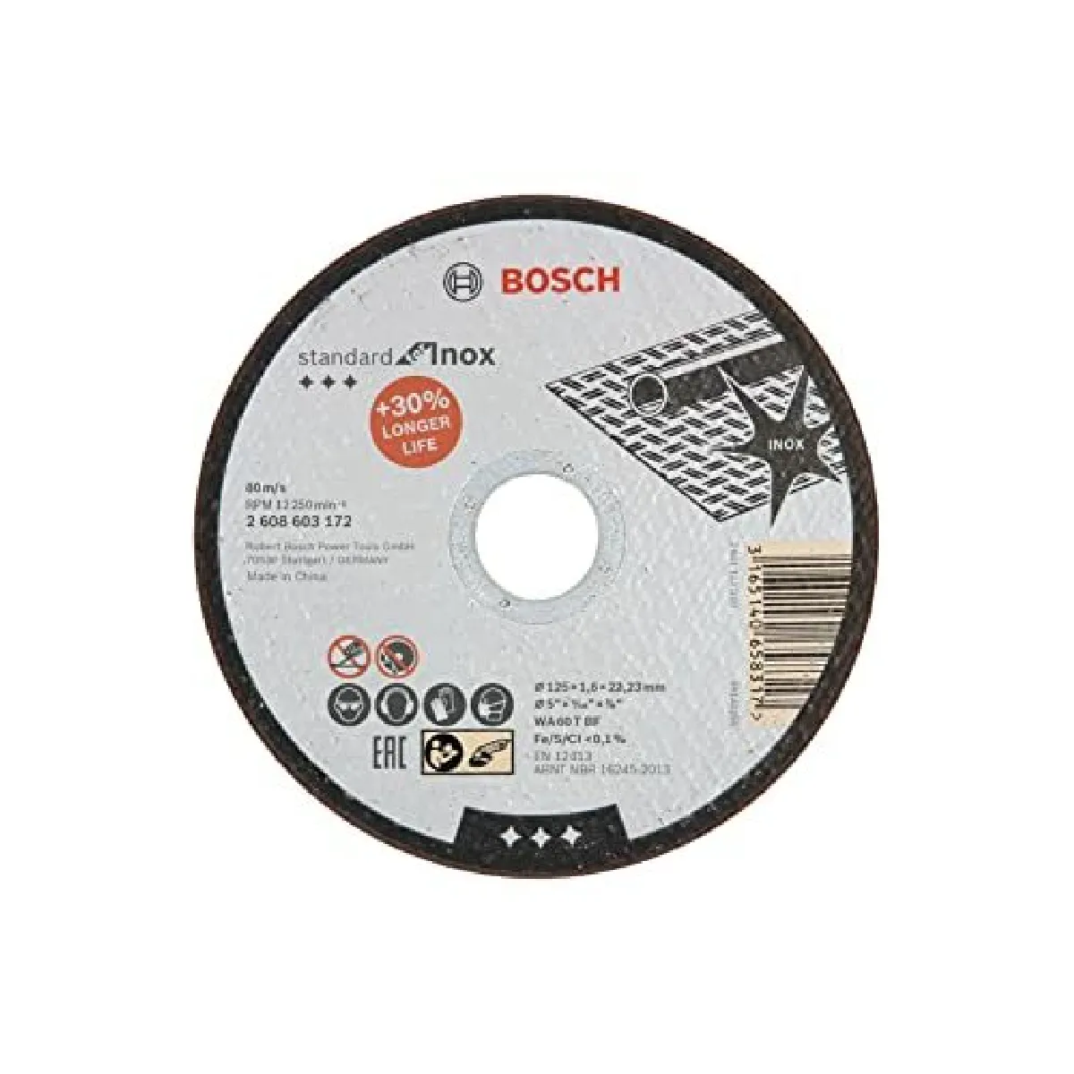 BOSCH Disque à tronçonner Inox Rapido