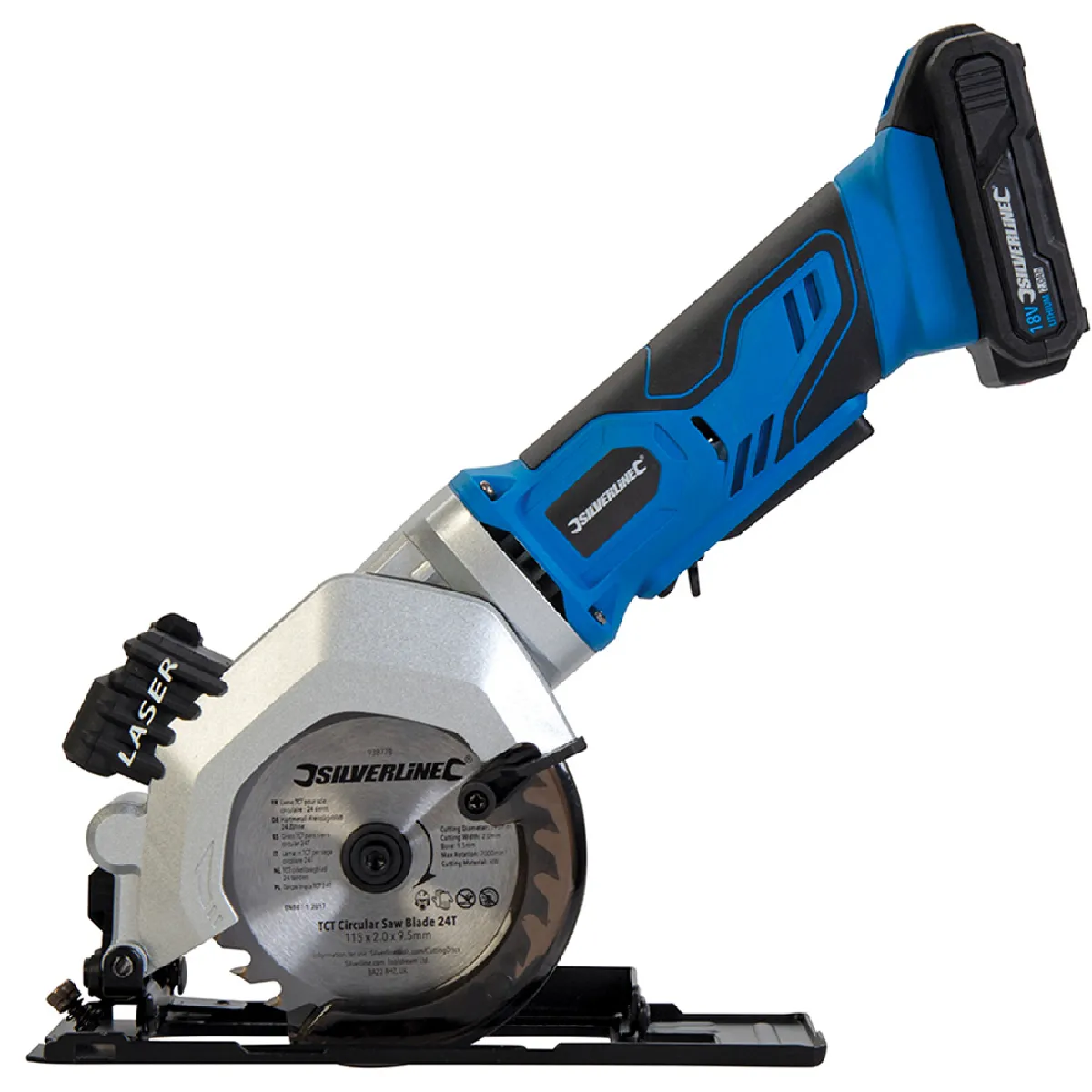 Mini scie circulaire Silverline 115mm 18V - vue 2
