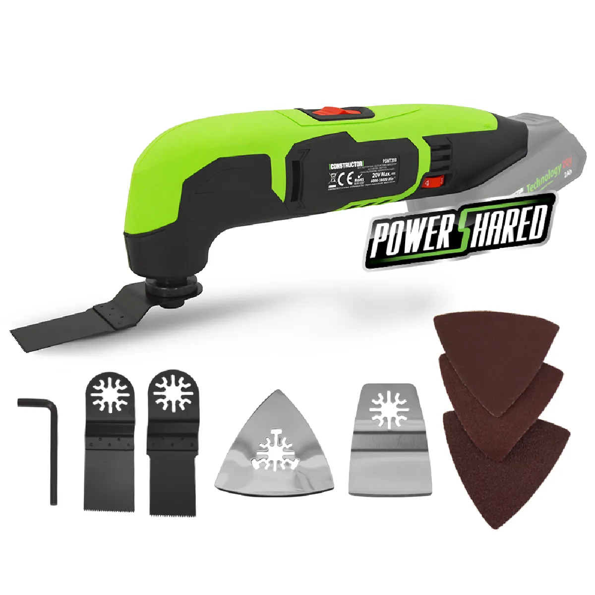 Constructor Outil Multifonctions Sans Fil 20V - Sans Batterie - Image 3