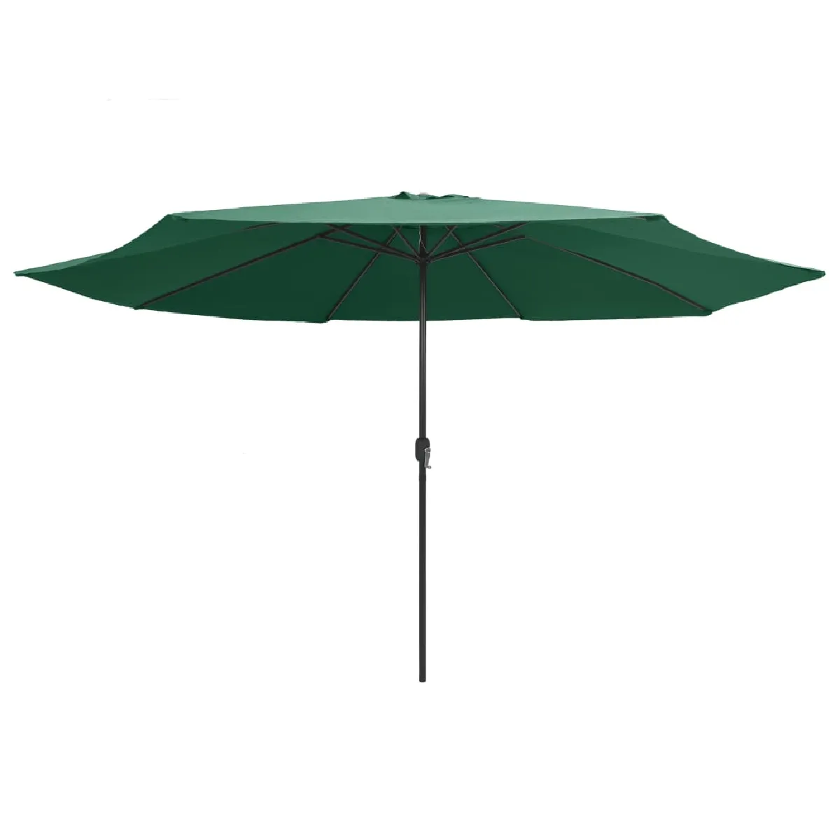 Parasol d'e x t&eacute;rieur avec m&acirc;t en m&eacute;tal 400 cm vert helloshop26 02_0008269
