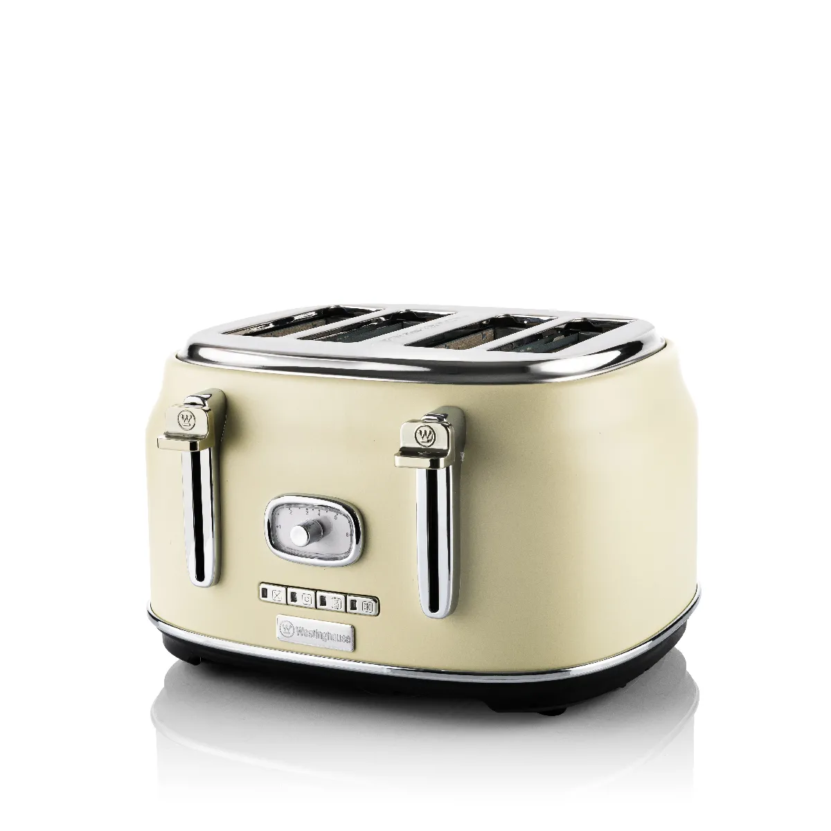 WESTINGHOUSE  Grille-pain r&eacute;tro 4 fentes - Blanc