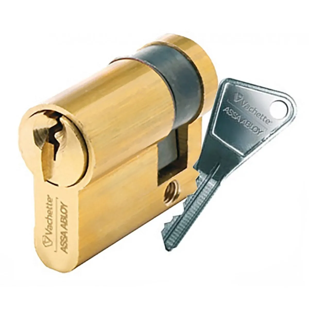 Vachette Demi-Cylindre V5 Pour Serrure - Laiton Poli