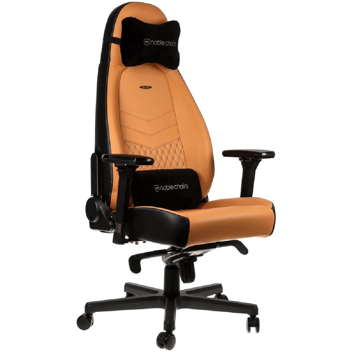 Noblechairs ICON - Vrai Cuir - Cognac/Noir Noblechairs ICON - Vrai Cuir - Cognac/Noir
