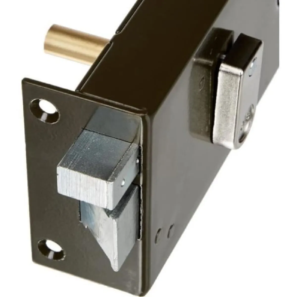 Serrure De Jante Yale P334 Chromée - Verrou Sécurité Standard 156x104mm, 2 Clés Fournies