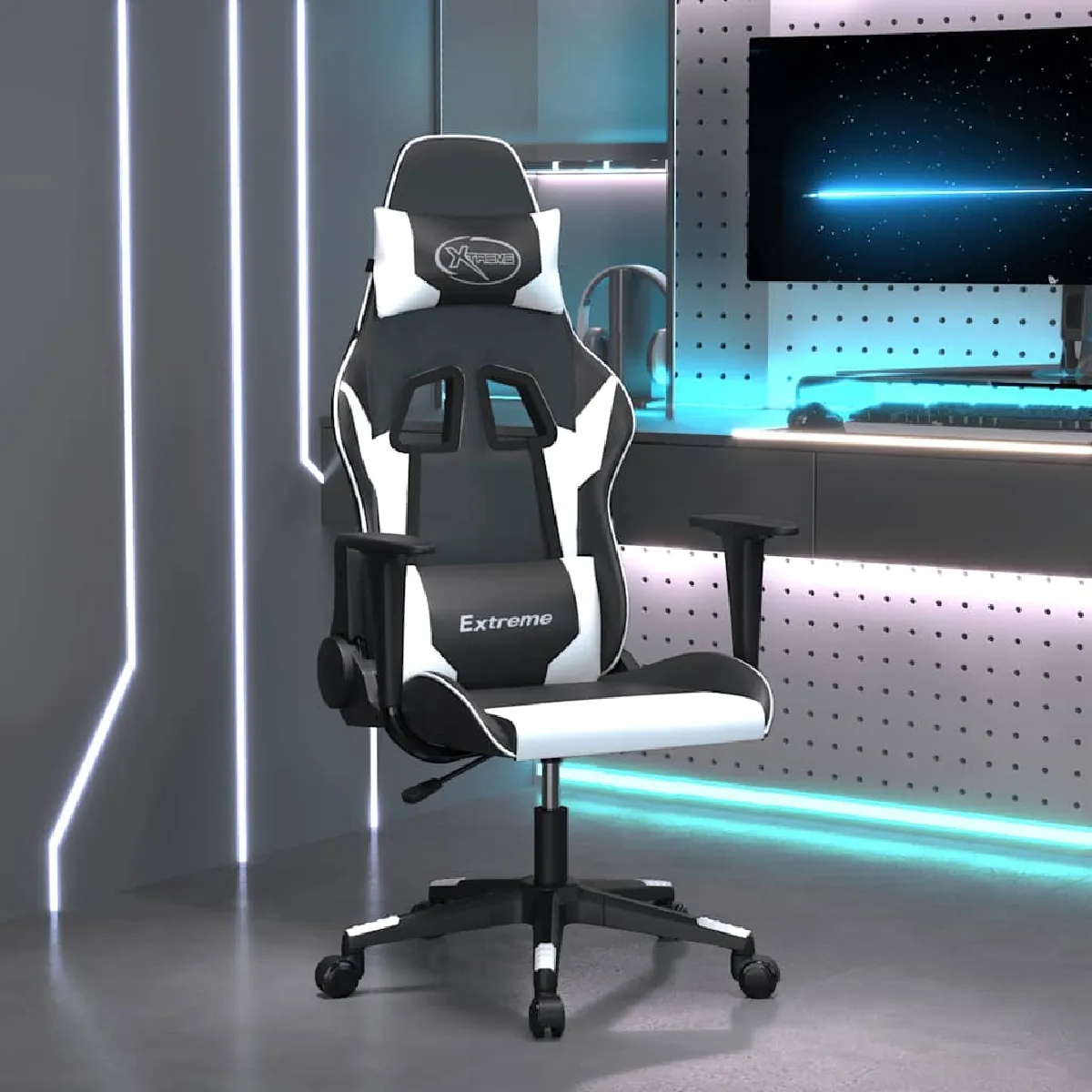 Vidaxl Noir/Blanc Chaise De Jeu
