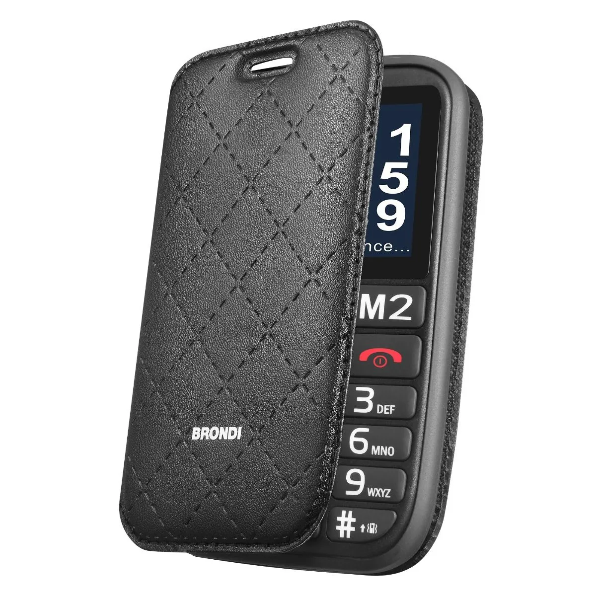 Non Communiqué Noir Brondi 10279060 Téléphone Portable 6,1 Cm (2.4") - Image 2