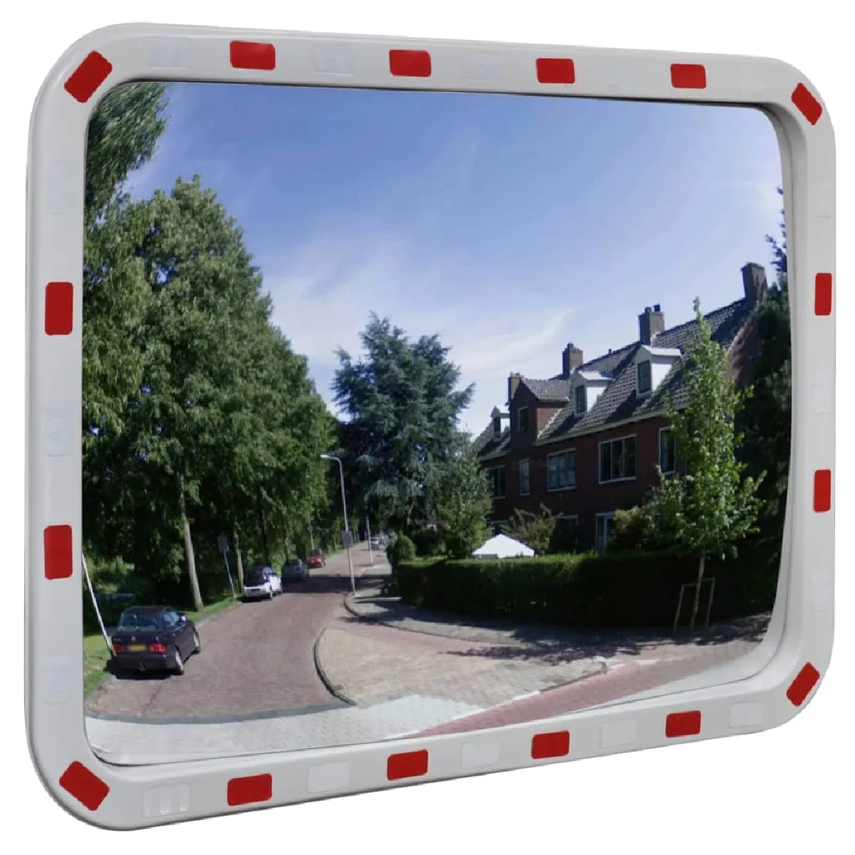 VIDAXL - Miroir de circulation rectangulaire avec réflecteurs - 60 x 80 cm - Image 3