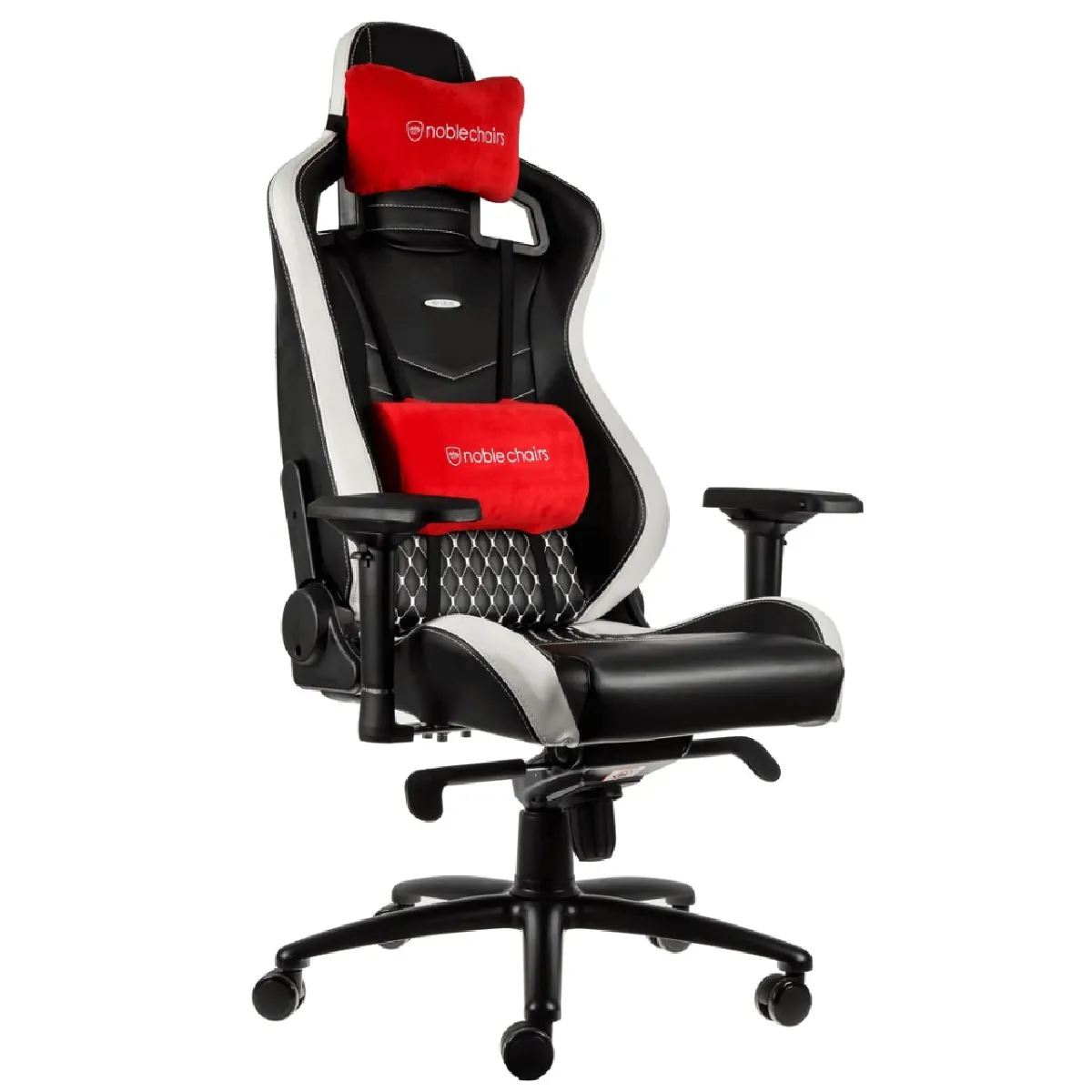 Noblechairs EPIC - Vrai cuir - Noir/Blanc/Rouge Noblechairs EPIC - Vrai cuir - Noir/Blanc/Rouge