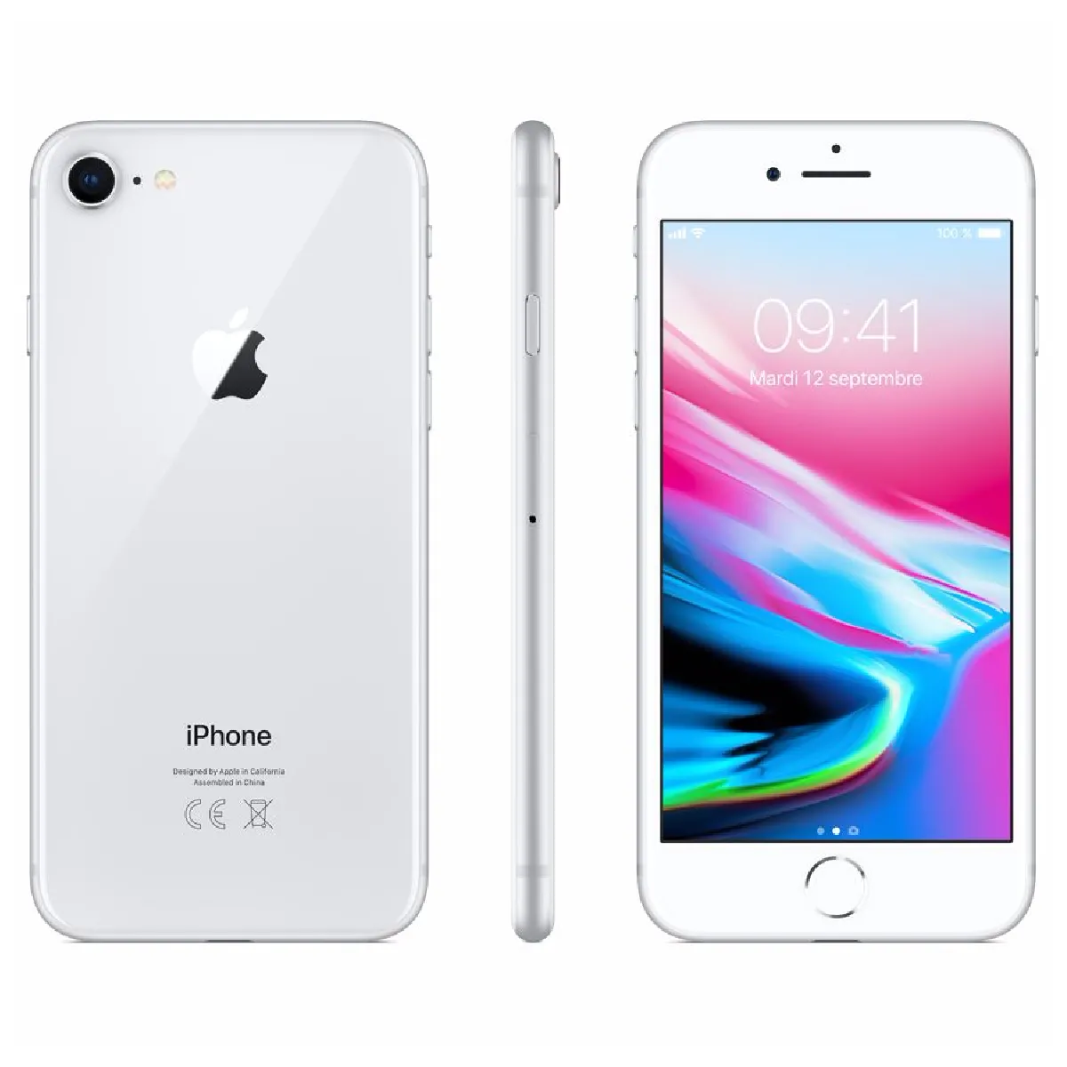 Apple iPhone 8 - 64 Go - MQ6H2ZD/A - Argent