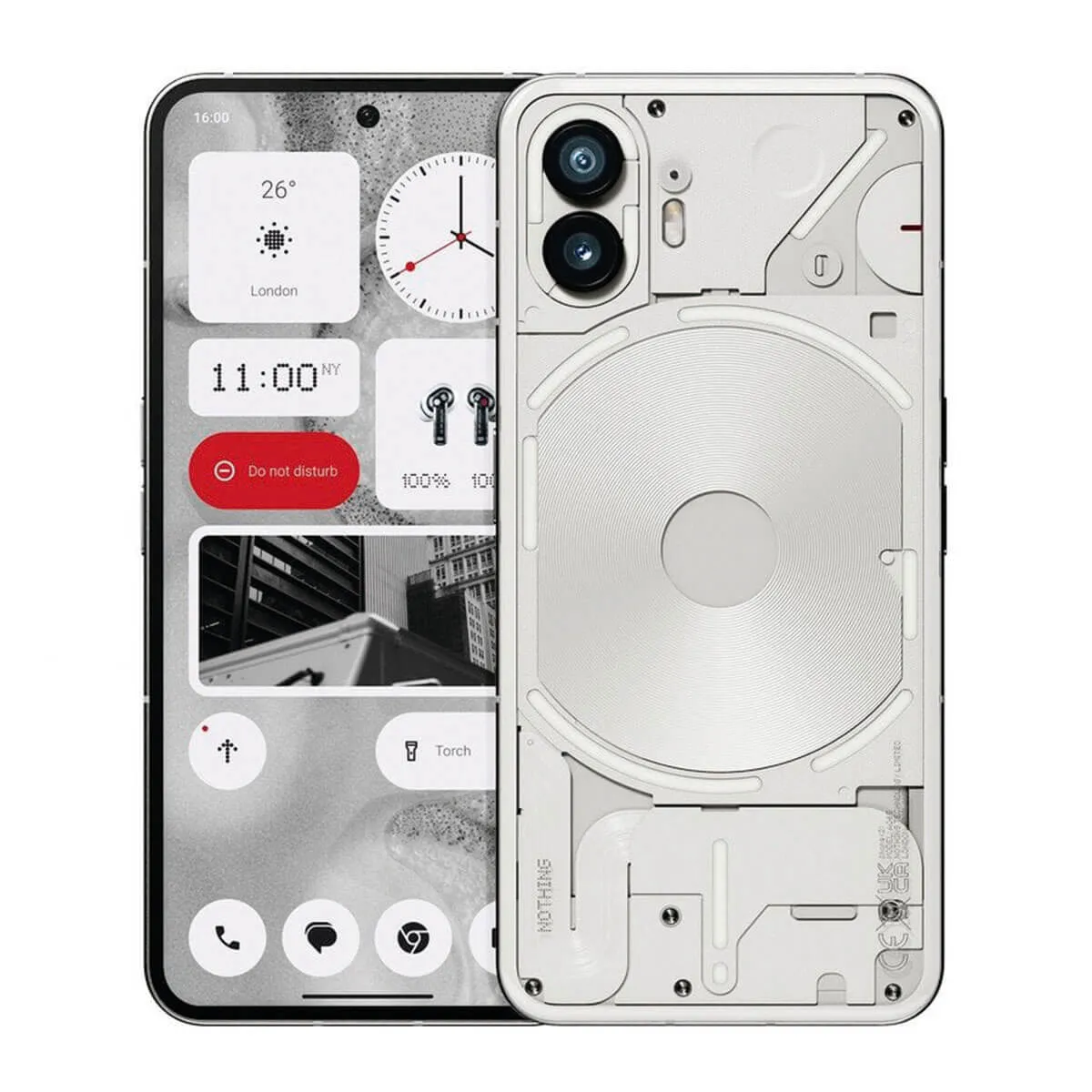 Nothing Phone 2 5G - 256 Go - Blanc