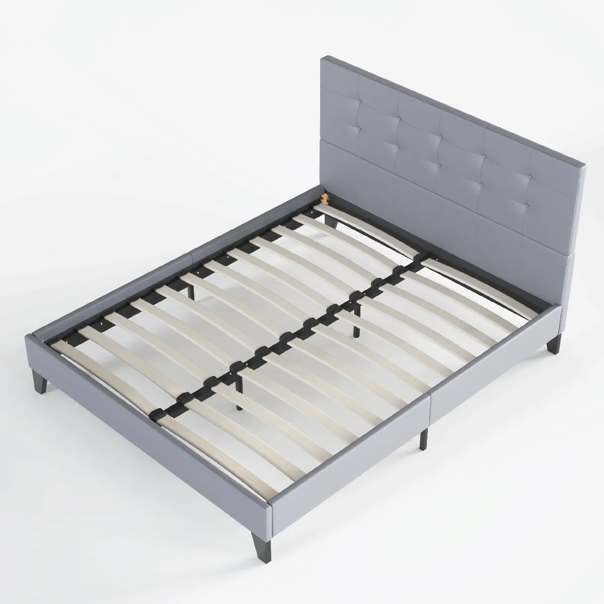 November sleep Lit sommier 2 places - Gris