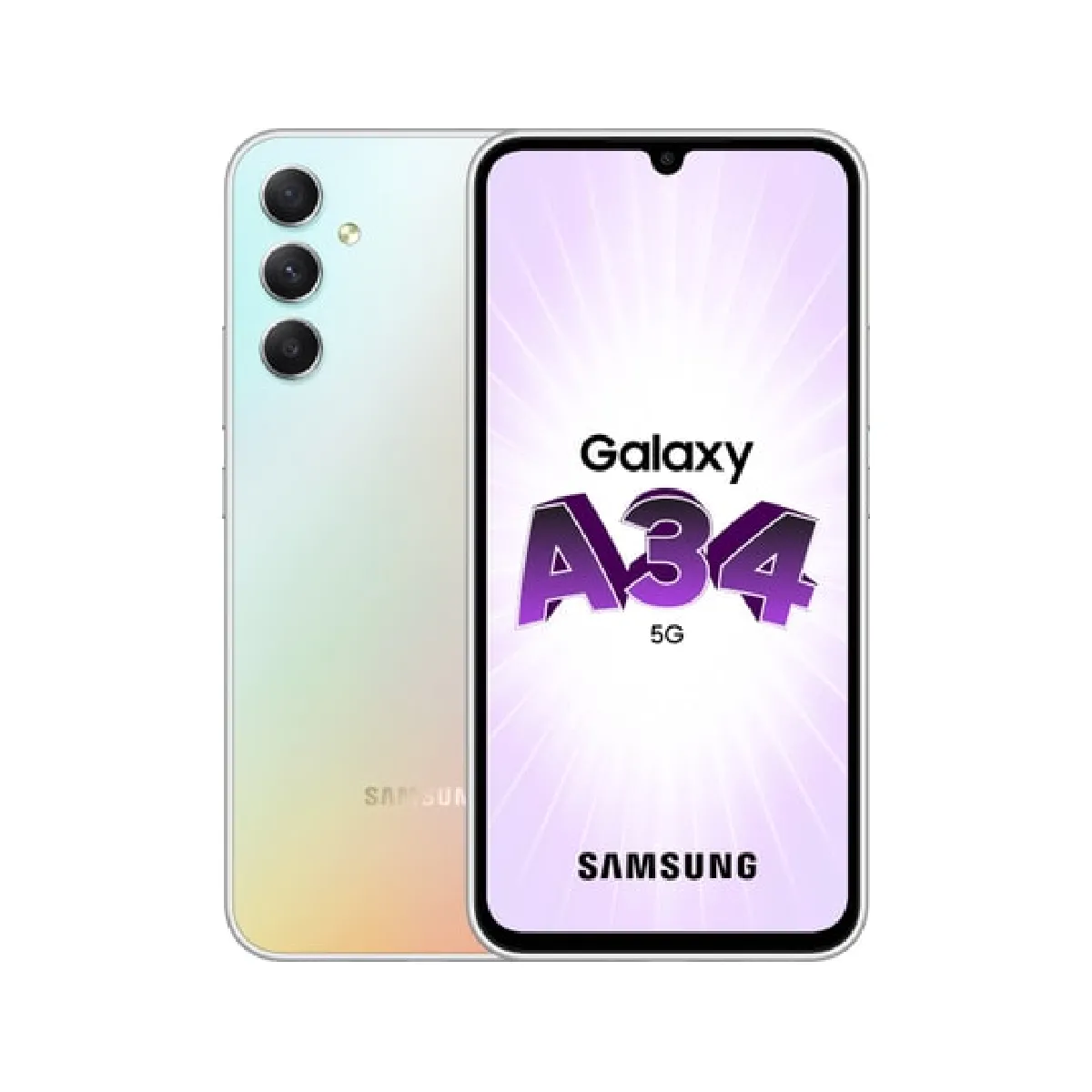 Samsung Galaxy A34 5G - 128 Go - Argent