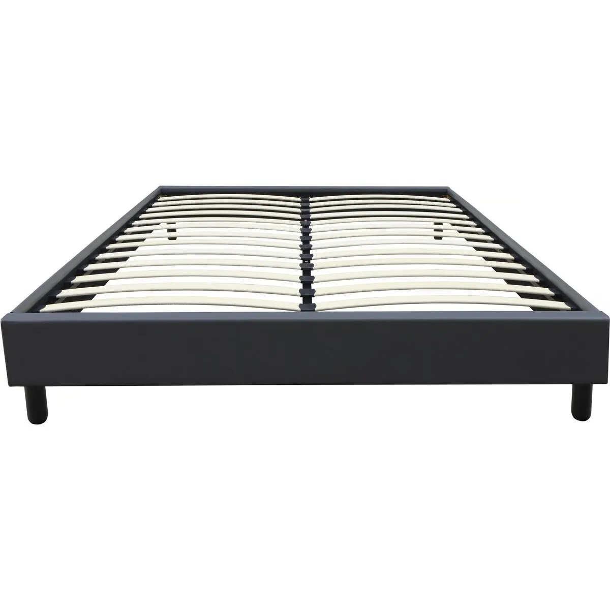 Sommier [ ]Andy[ ] - 160 x 200 cm - PVC - Gris anthracite
