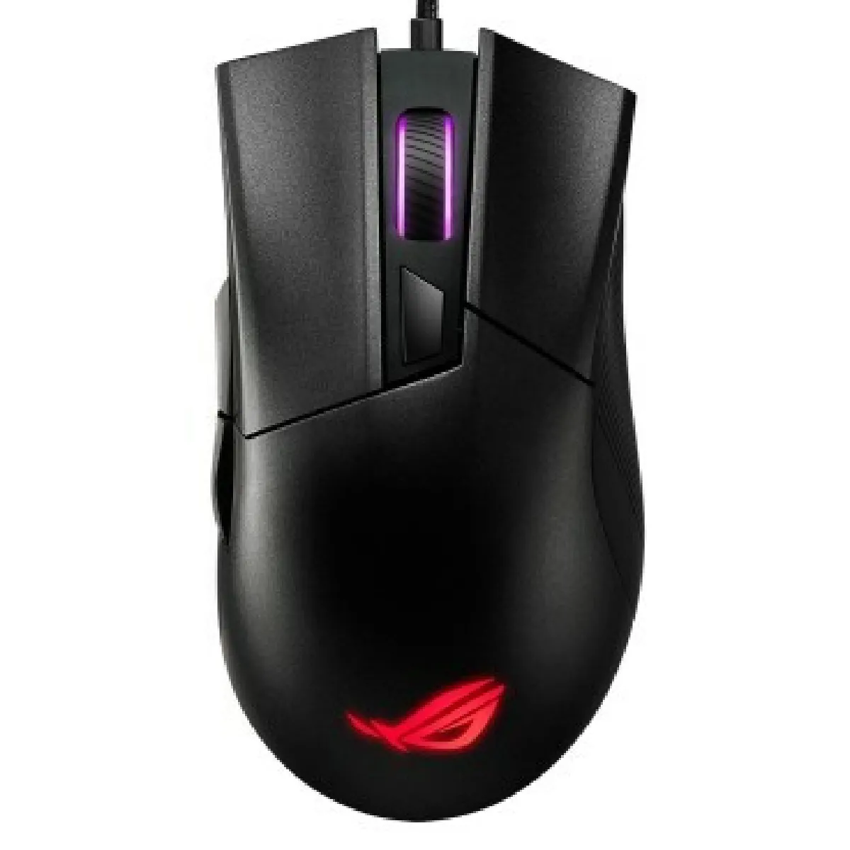 ASUS ROG Gladius II Core Lightweight Ergonomic Wired Optical Gaming Mouse with 6200 DPI Sensor ROG Exclusive Switch Socket Design and Aura Sync Lighting - vue 2