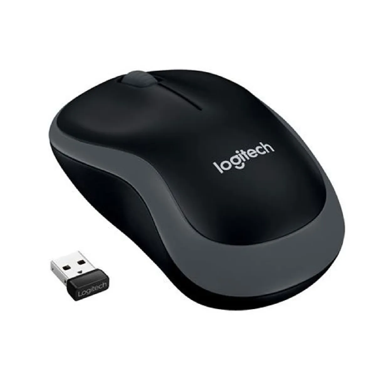 Logitech M185 - Sans fil - Noire et Gris