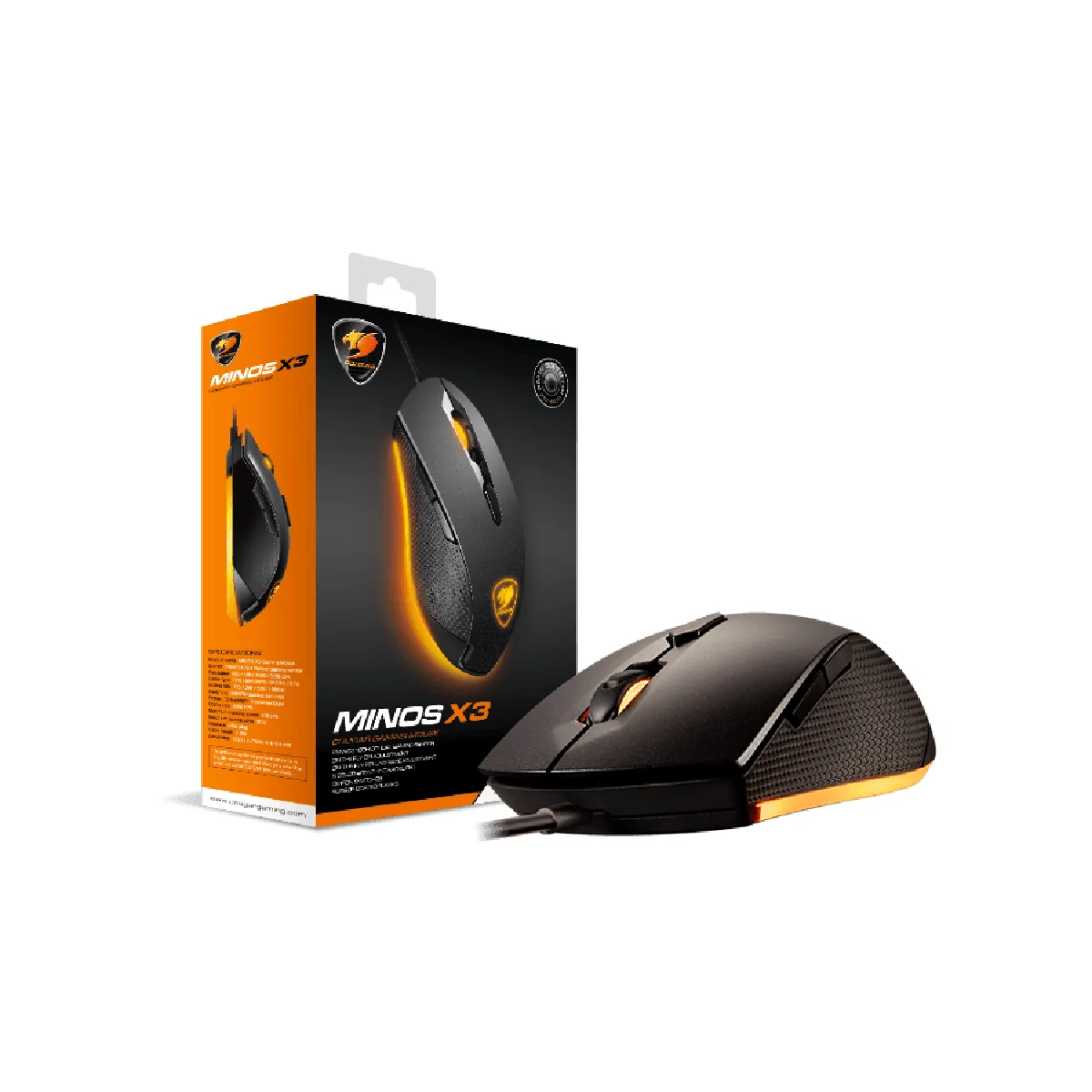 COUGAR Minos X3 Souris Optique Gaming Noir