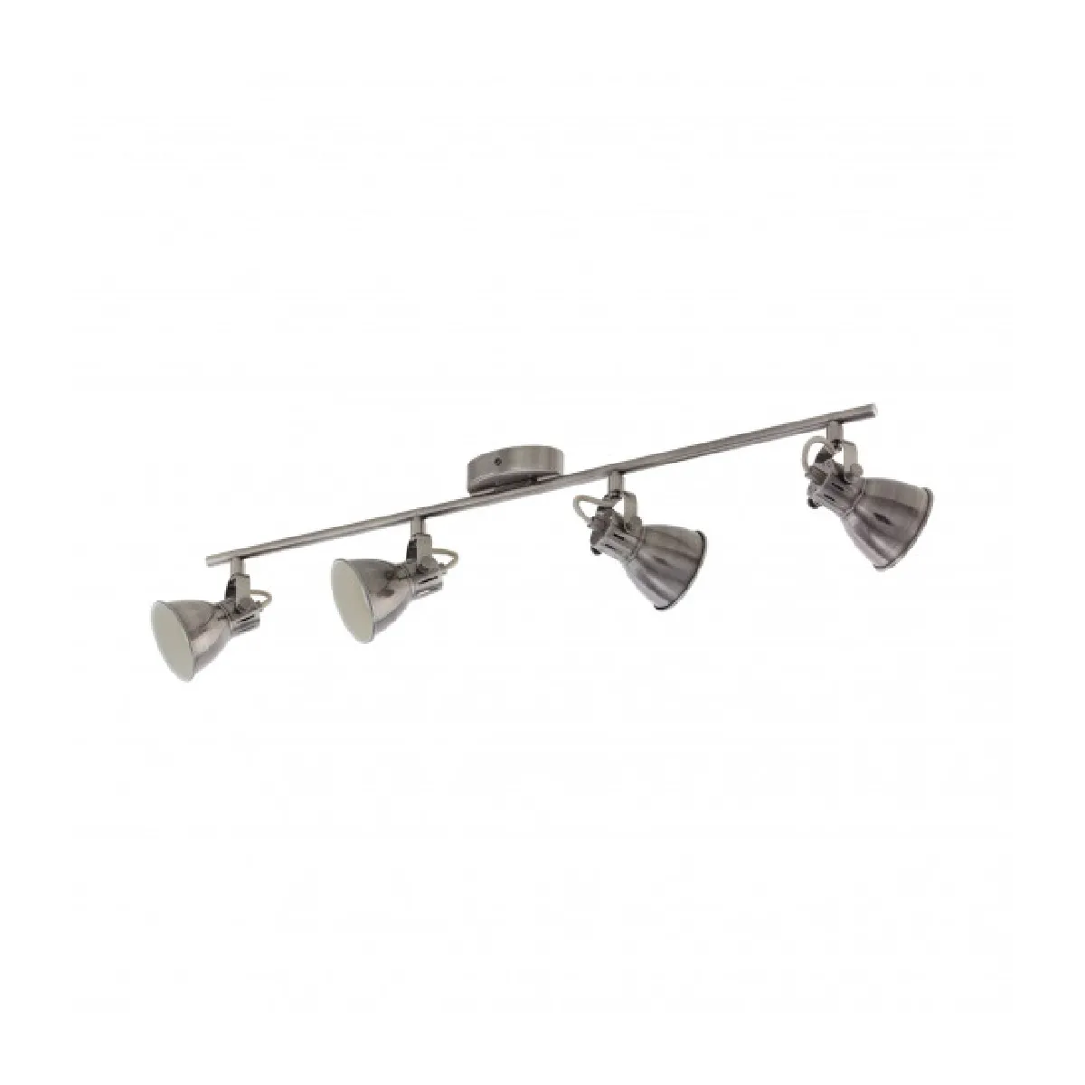 EGLO  Seras Plafonnier 4 Spots en Acier 3,3 W Nickel Antique Cr&egrave;me