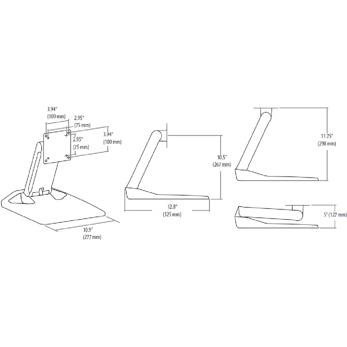 Ergotron Neo-Flex Touchscreen Stand Pied Pour Ecran Tactile Taille 27 Noir de Inmac Wstore - Image 2