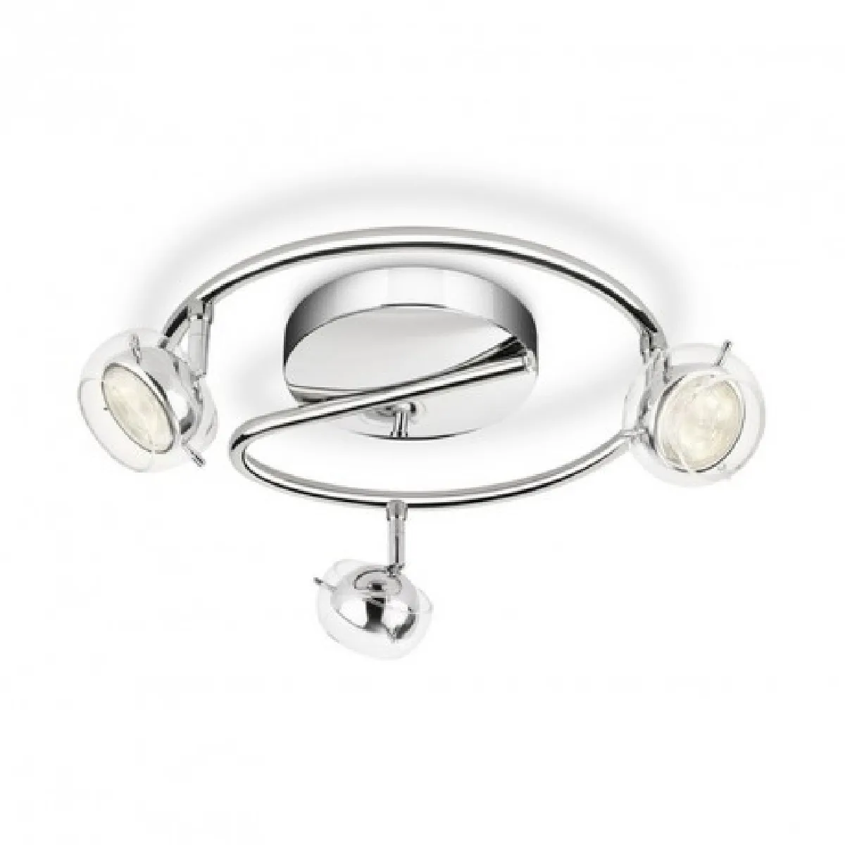 Philips - 532291116 - Plafonnier LED spirale Cypress Aluminium