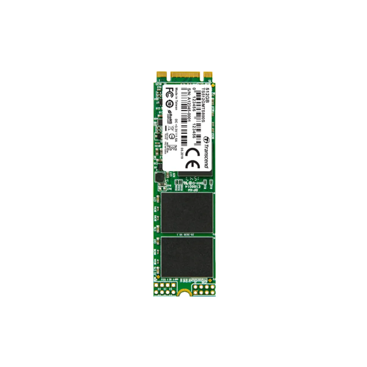 Transcend Mts800 64 Go - M.2 2280 - Sata 6Gb/S