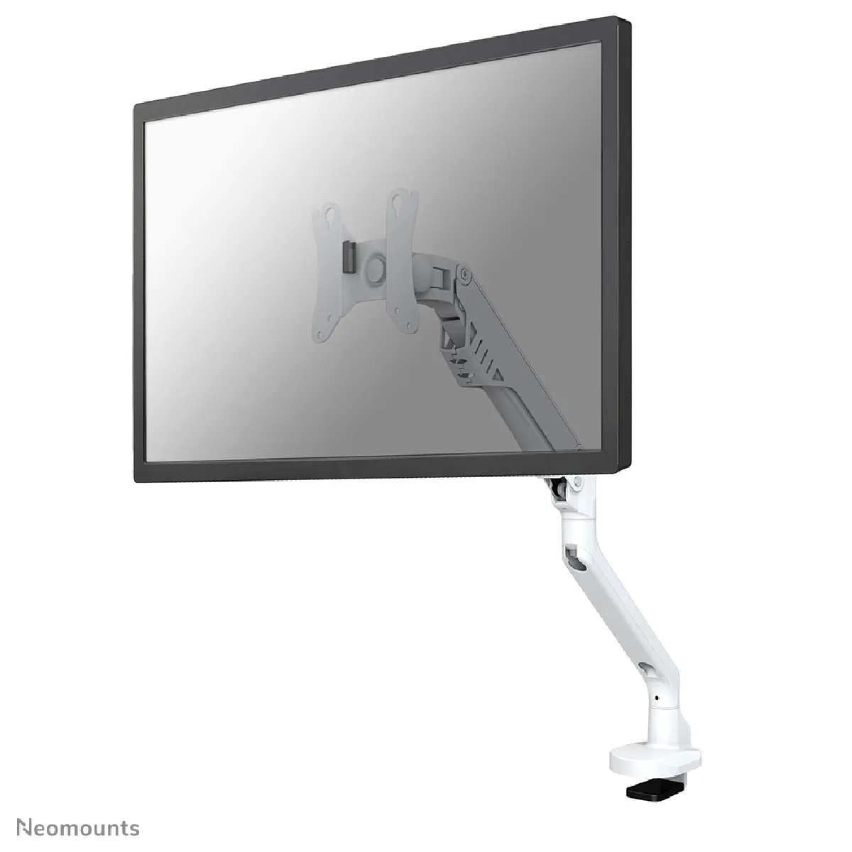 Non Communiqué Blanc Neomounts Fpma-D750white2 - Kit De Montage (Support De Montage Pour Bureau) - Pleine Action - Pour Écran Lcd - Taille D'écran : 10"-32" - Pinces Montables, Oeillet - Image 3