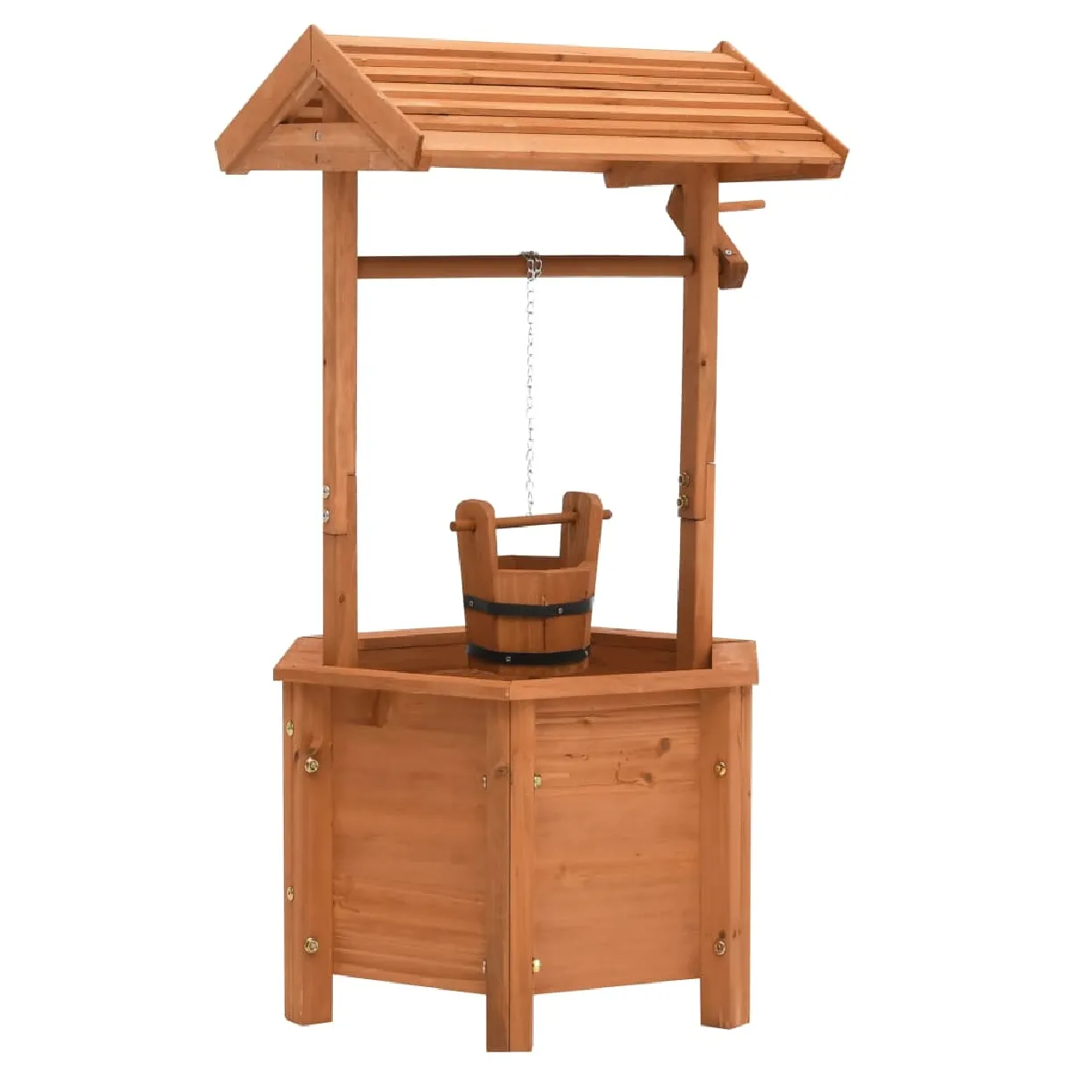 Jardinière vidaXL 40x40x84cm Bois de sapin Carré Durable - vue 2