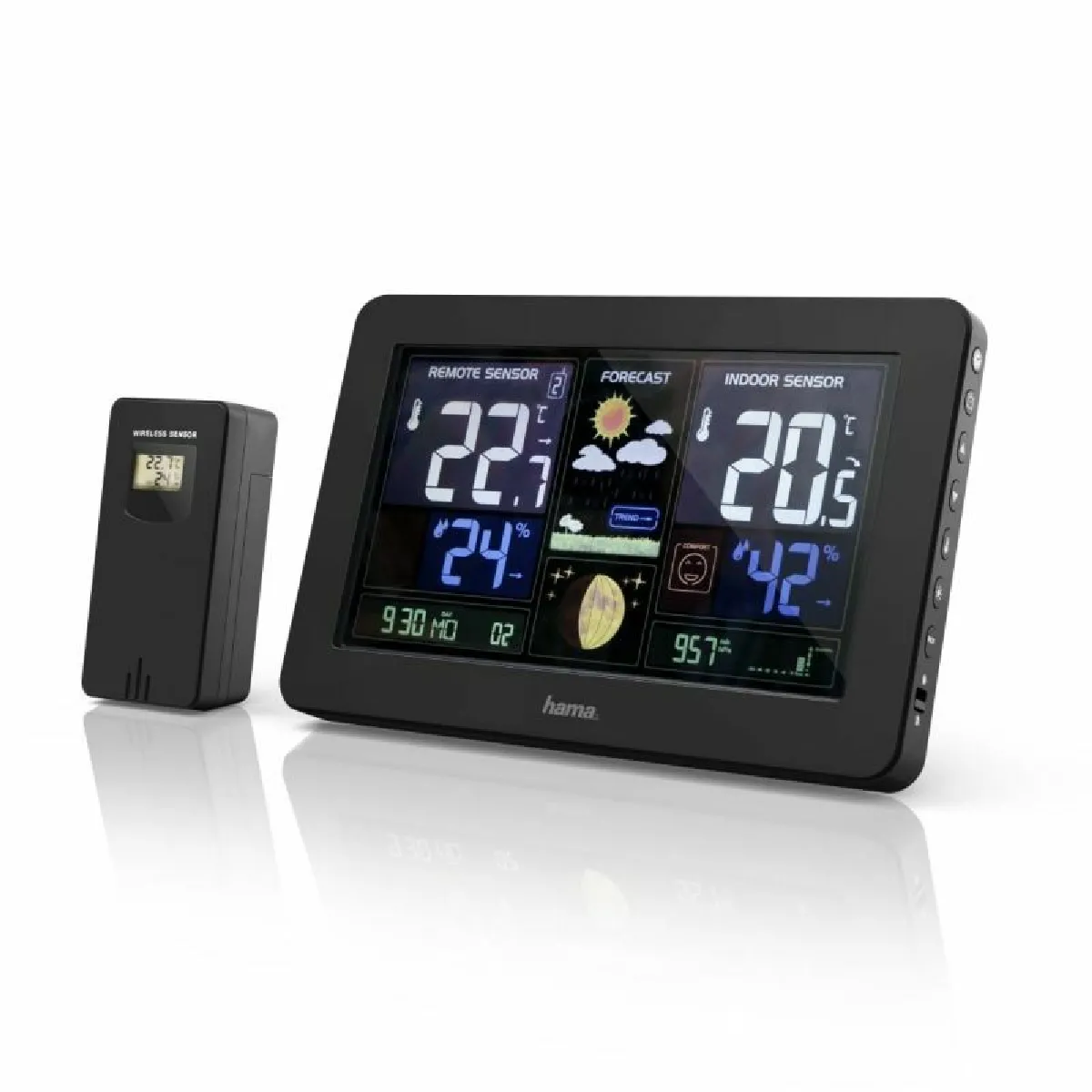 Hama Noir Hygromètre Et Thermomètre Intérieur Premium