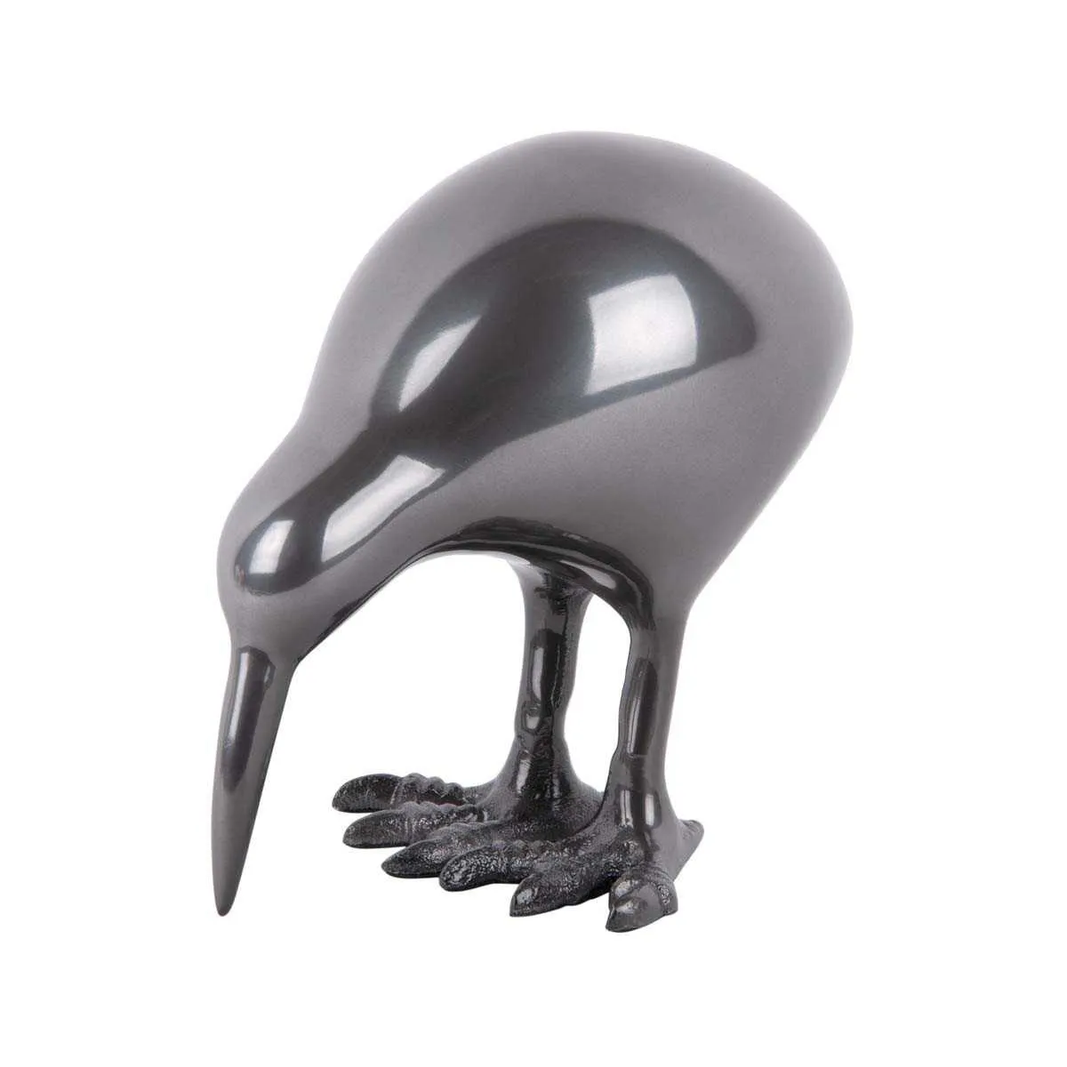 Present Time Gris Statue Métalique Kiwi Bird - Image 2