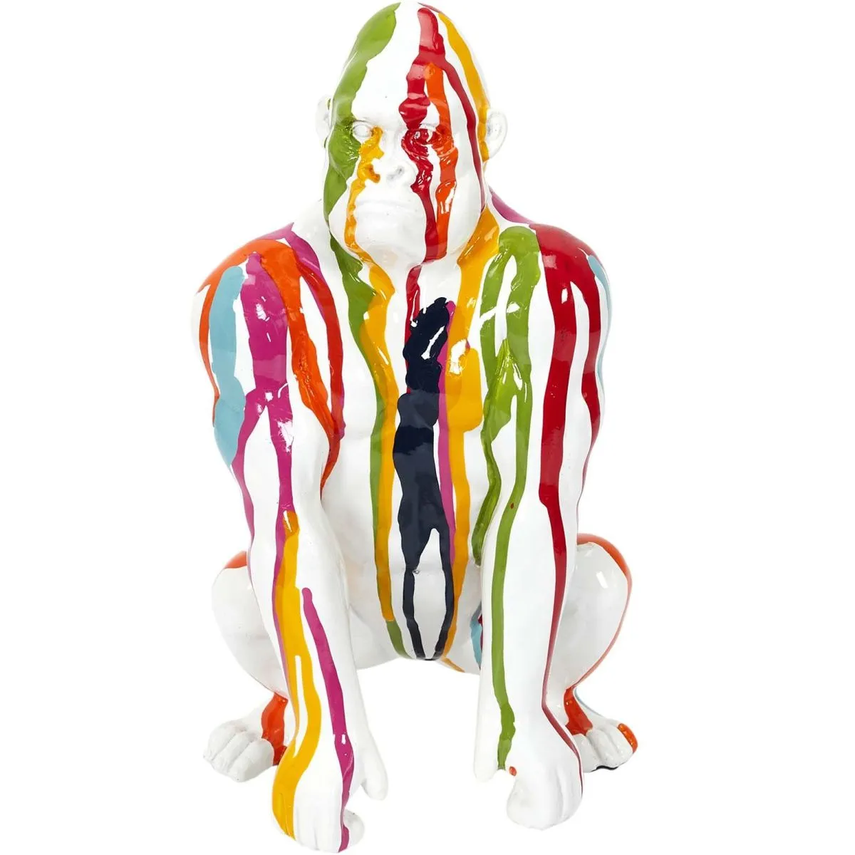 The Home Deco Factory The_home_deco_factory Statuette Gorille - Multicolore