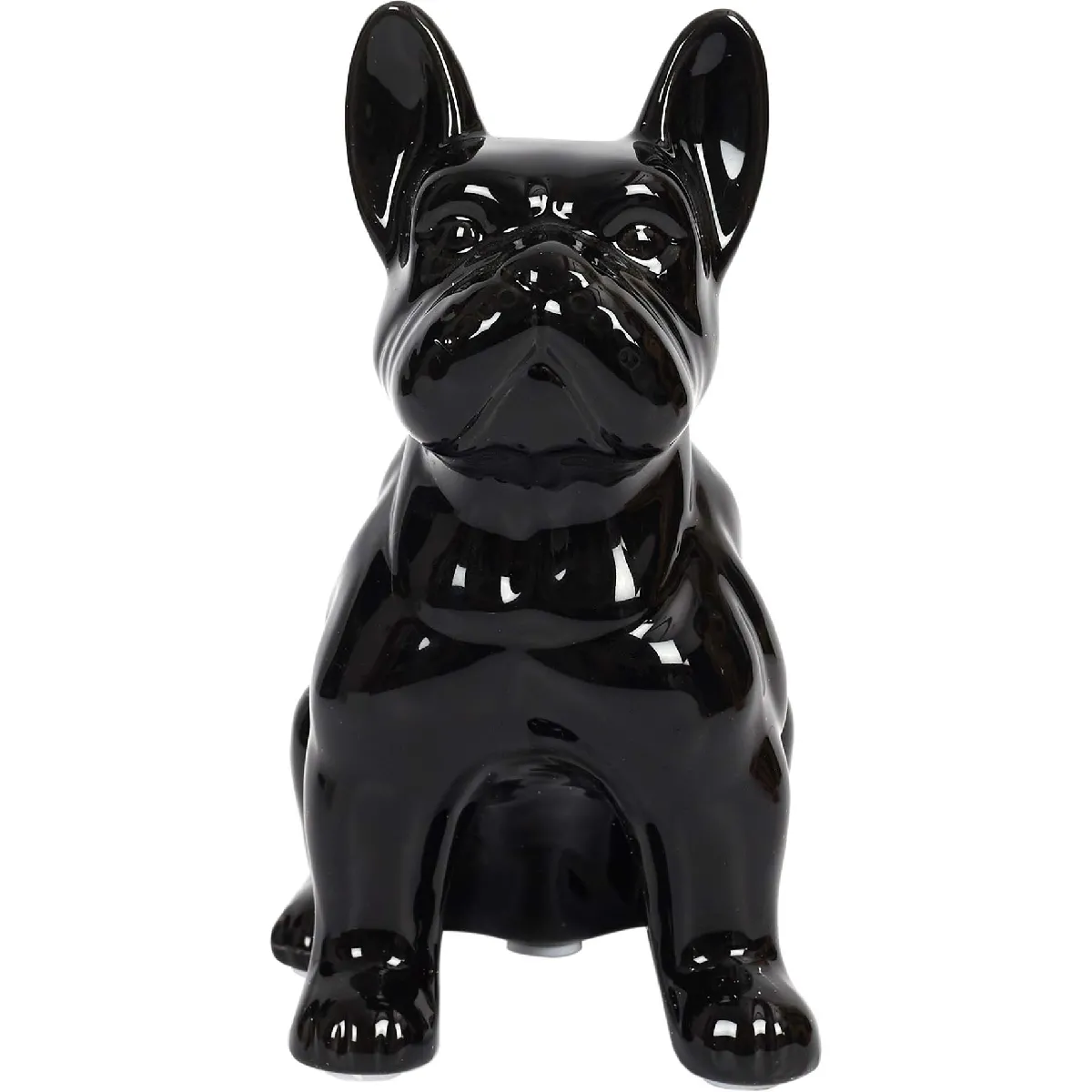 The Home Deco Factory Noir Statuette Bouledogue