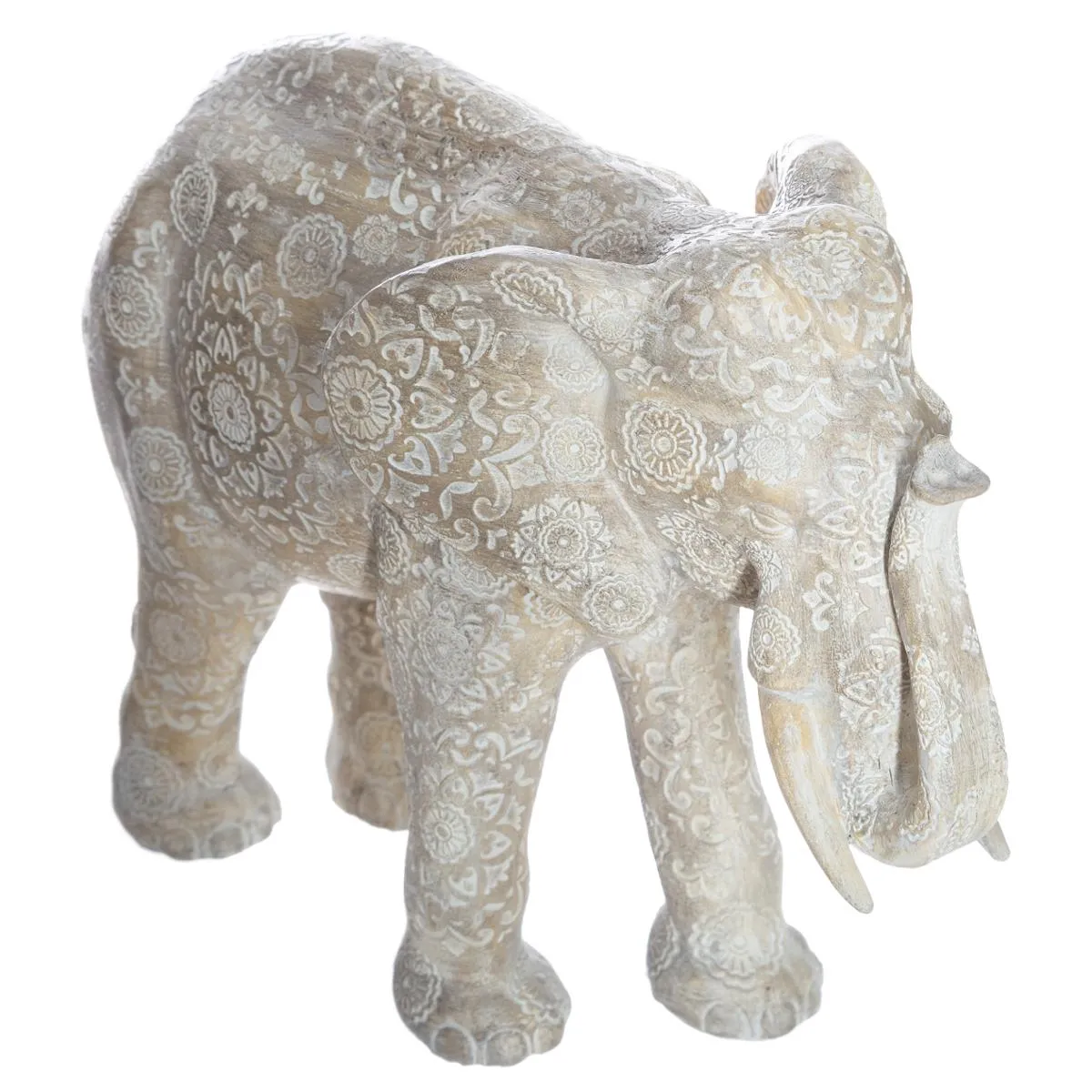 Atmosphera Beige Statuette Éléphant
