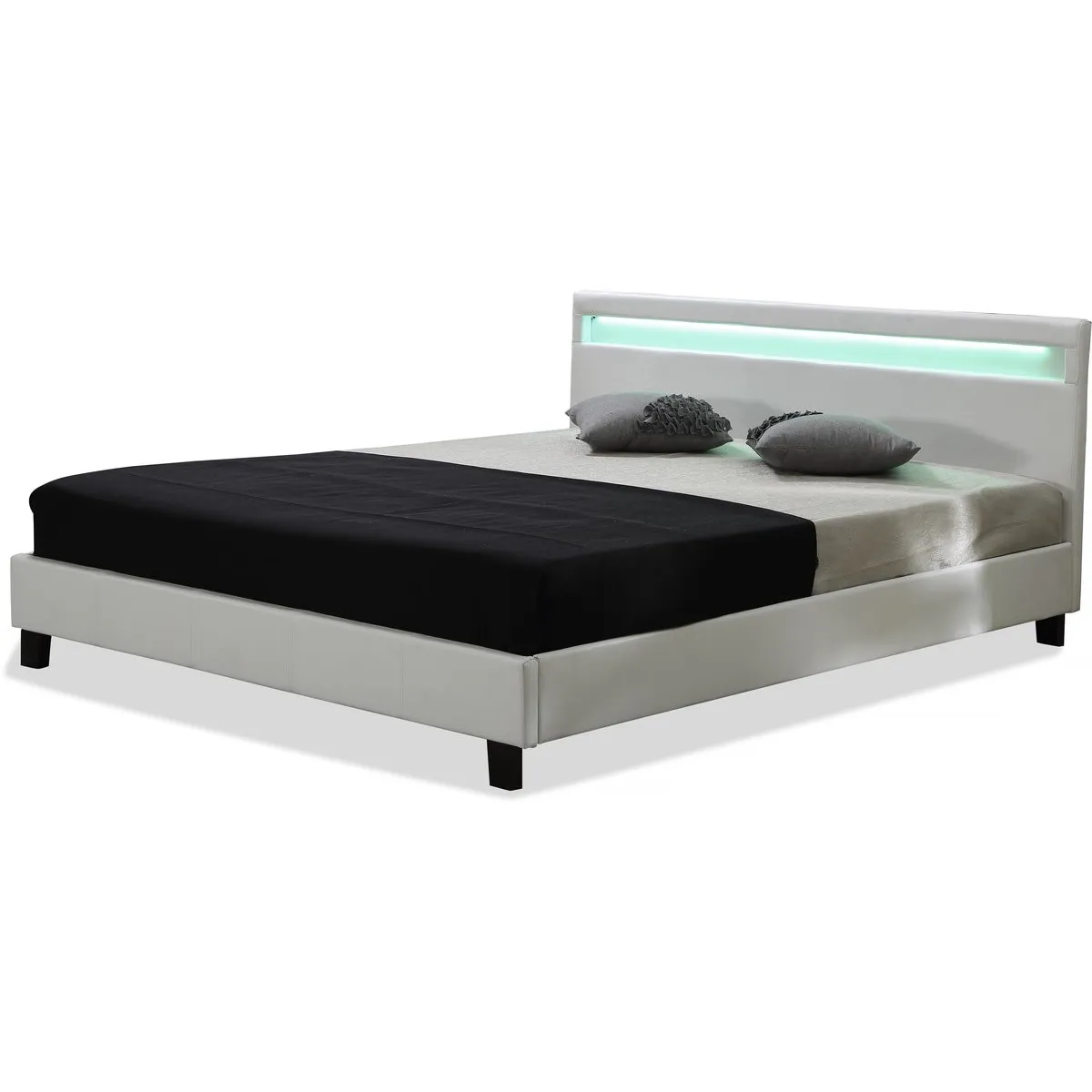 Lit LED [ ]Maria[ ] - 140 x 190 cm - Blanc